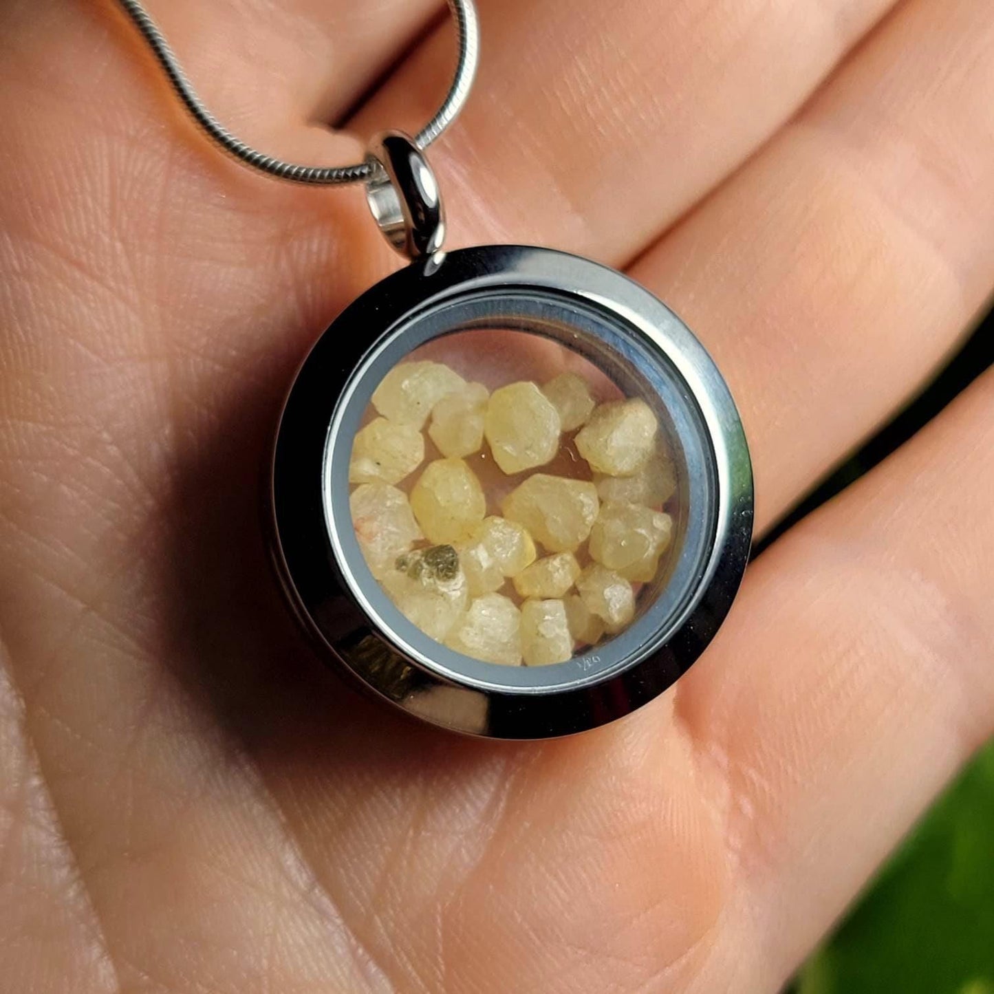 Rhodizite Pendant