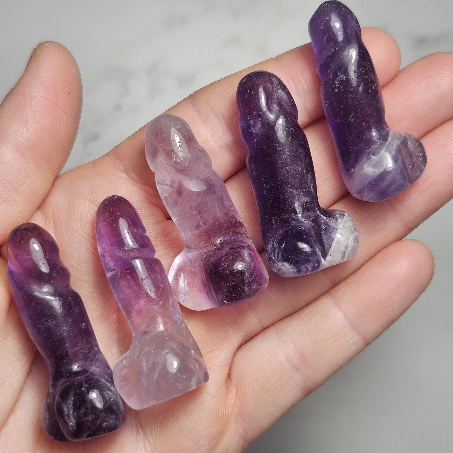 Amethyst Penis Carving