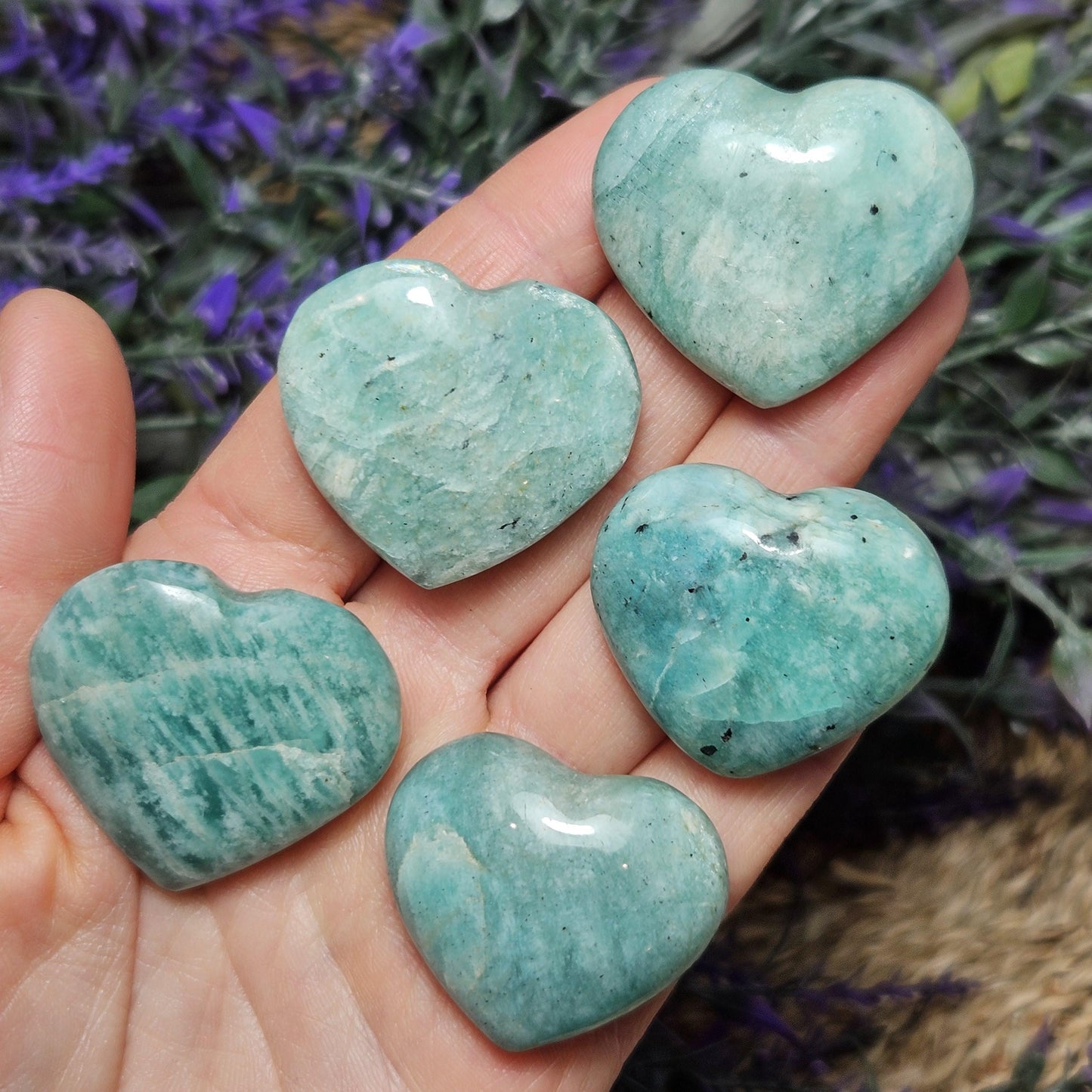 Amazonite Crystal Heart