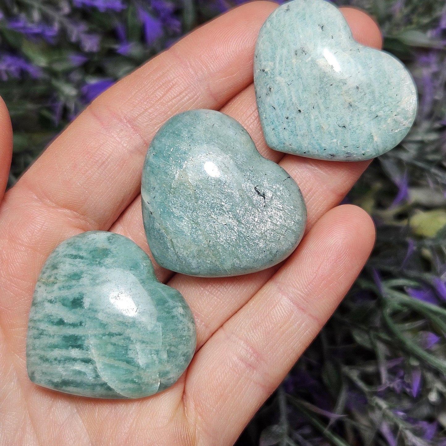 Amazonite Crystal Heart