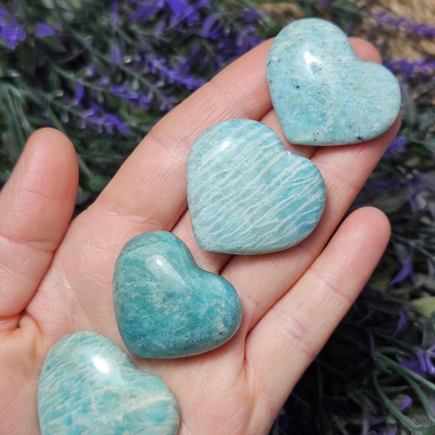 Amazonite Crystal Heart