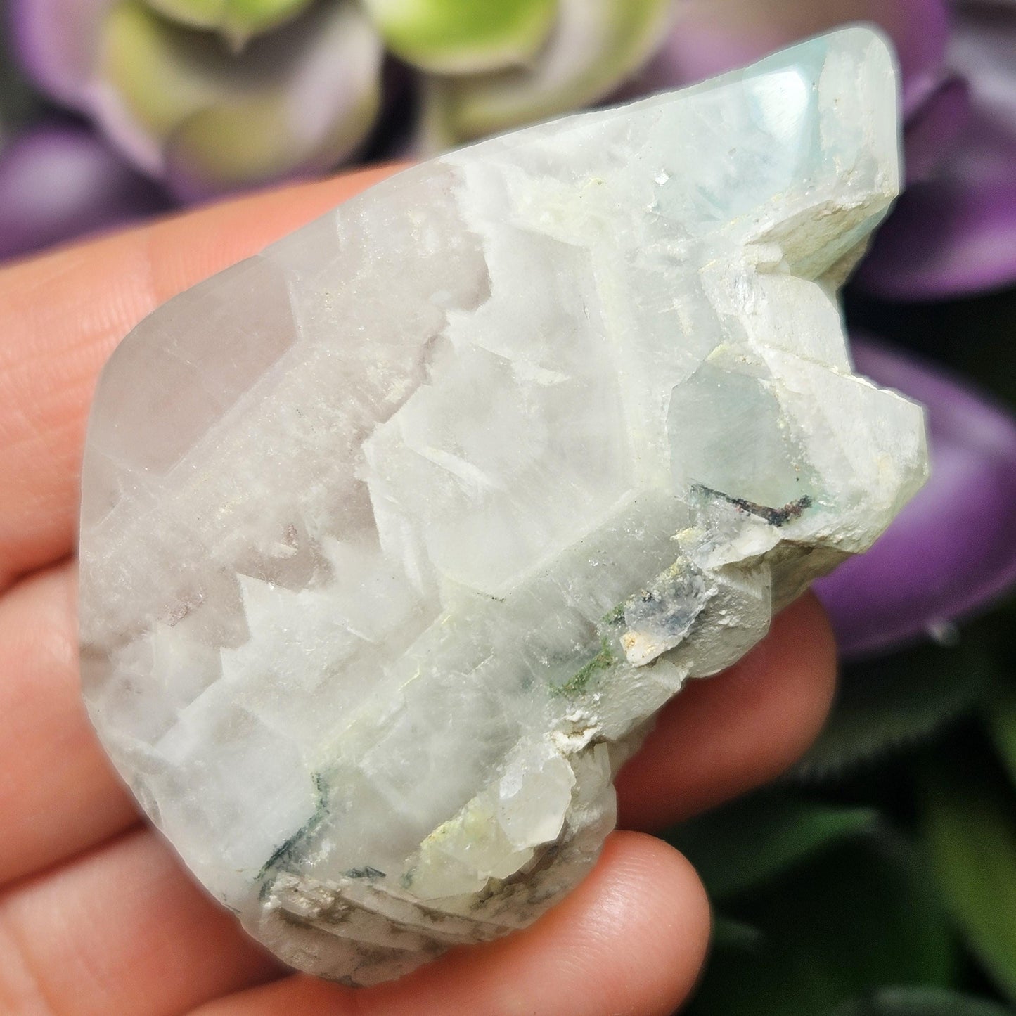 Ajoite Quartz Crystal