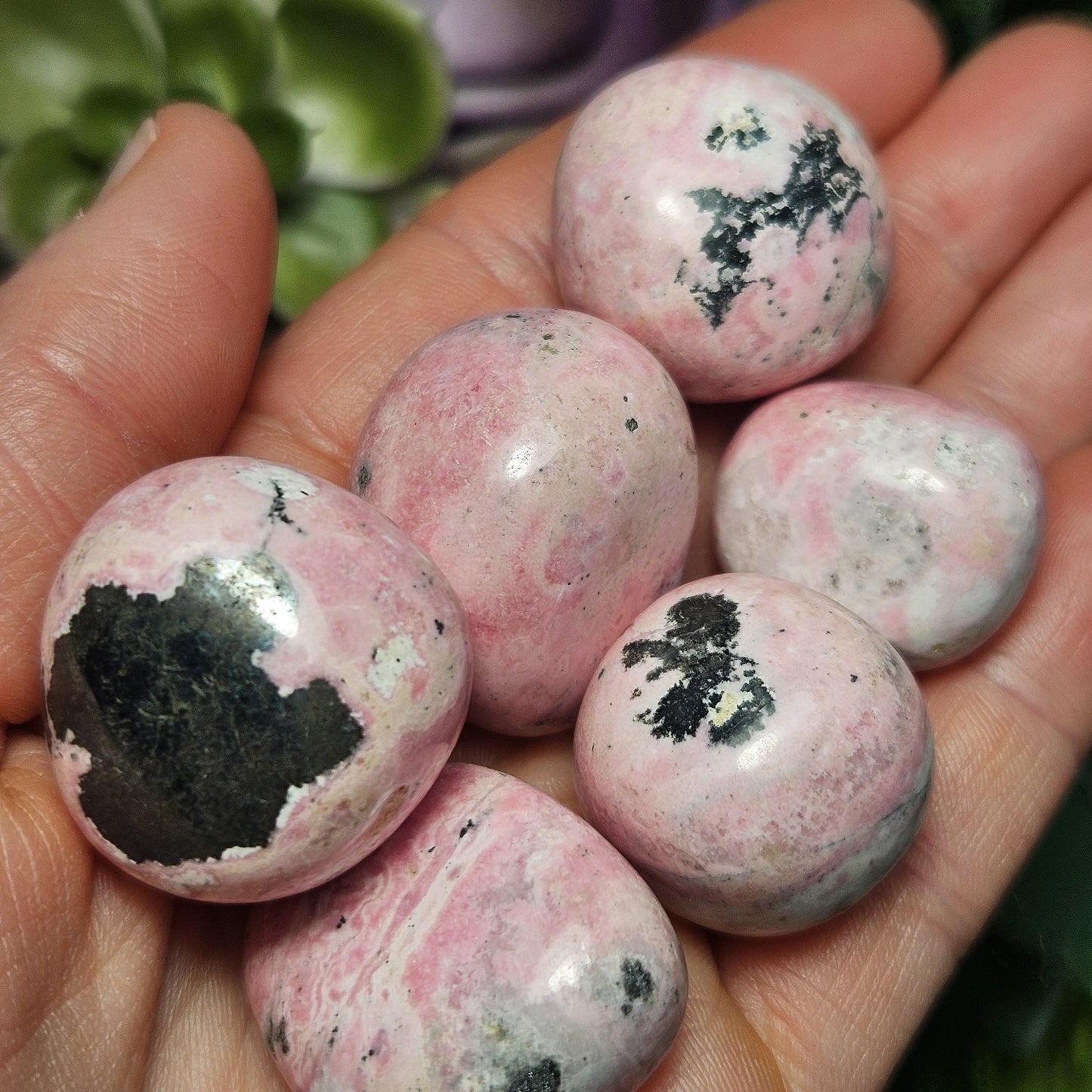 Bubblegum Rhodonite Crystal