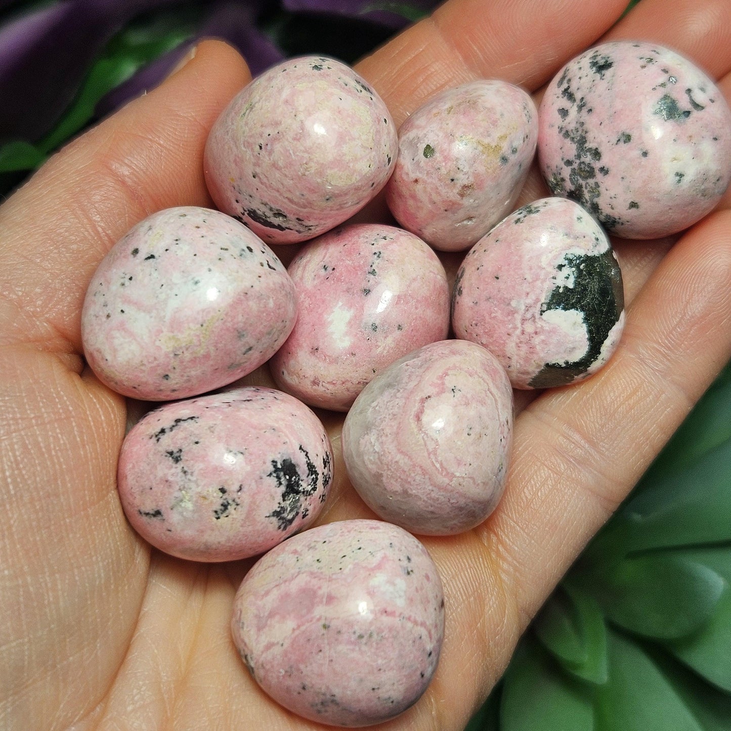 Bubblegum Rhodonite Crystal