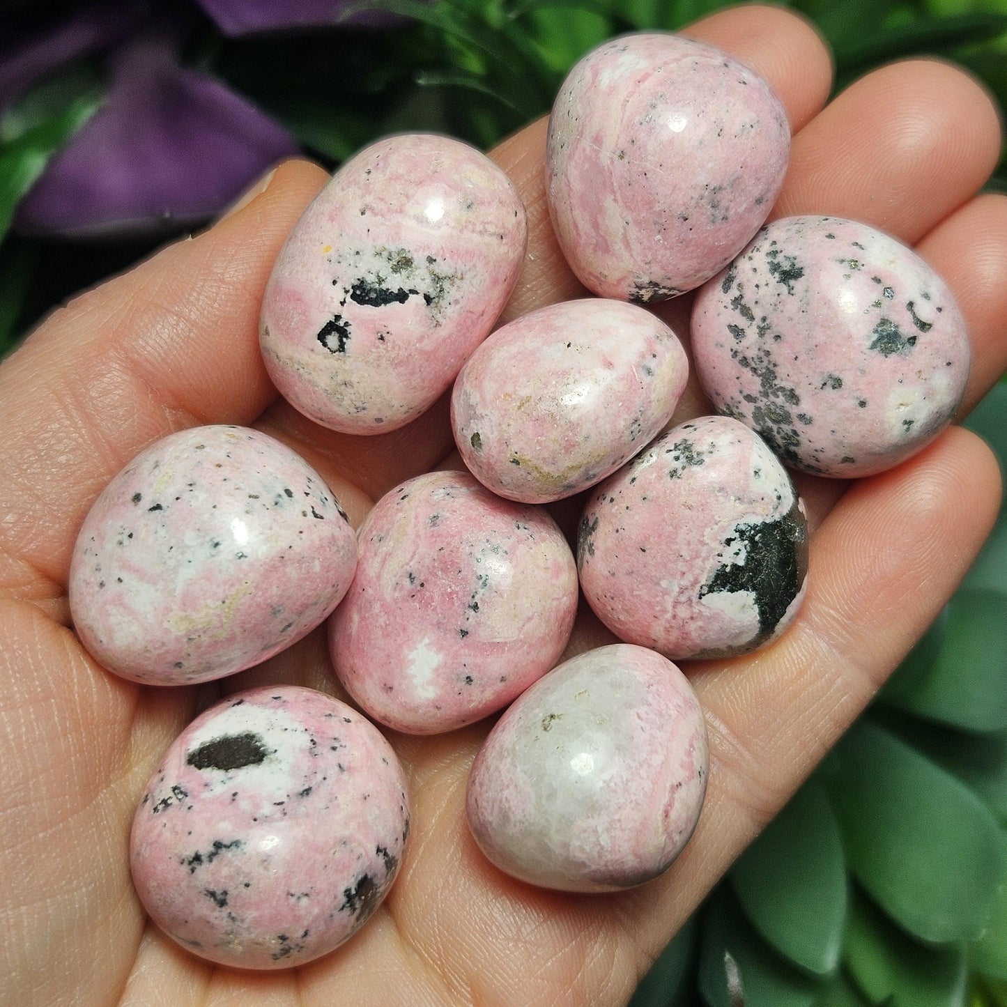 Bubblegum Rhodonite Crystal
