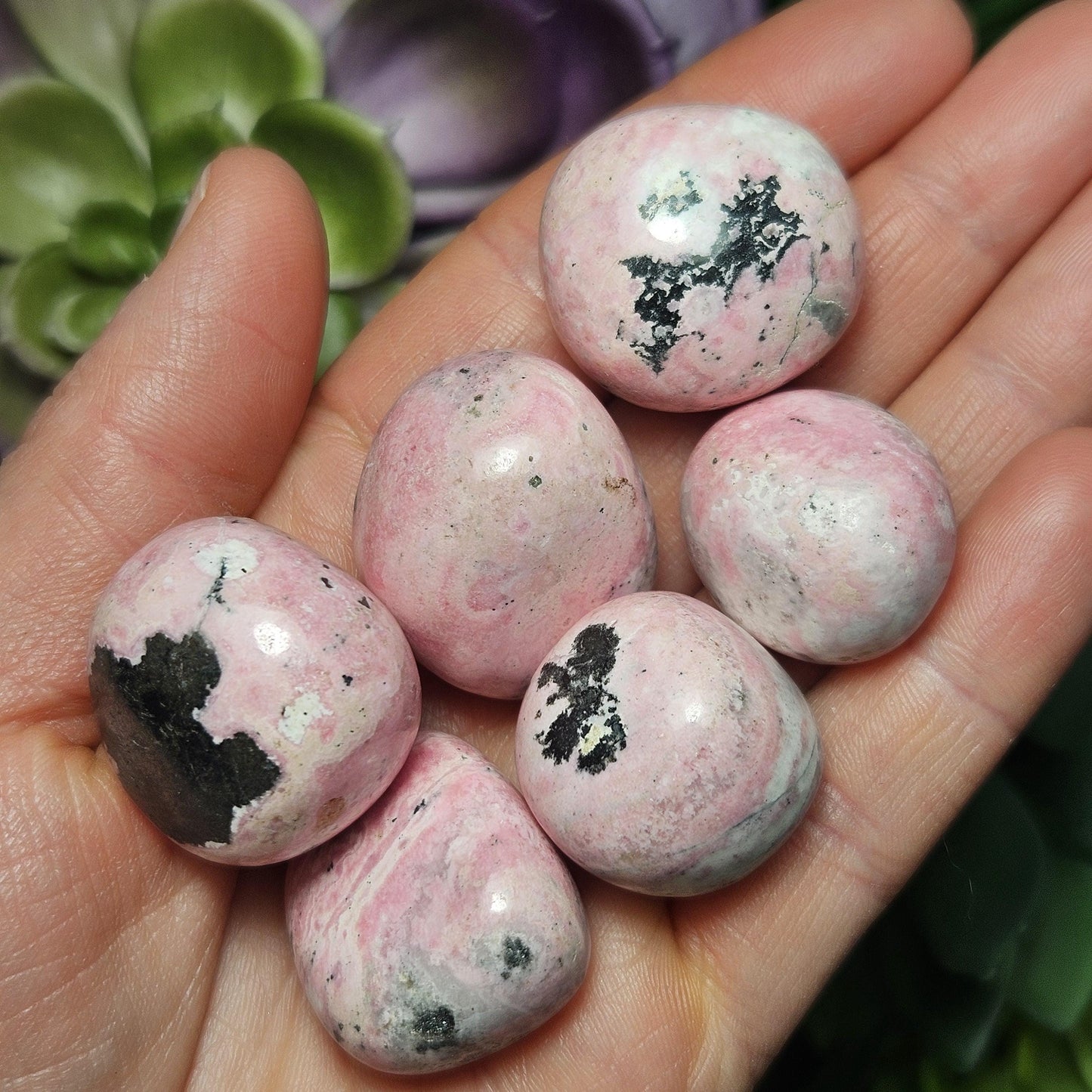 Bubblegum Rhodonite Crystal