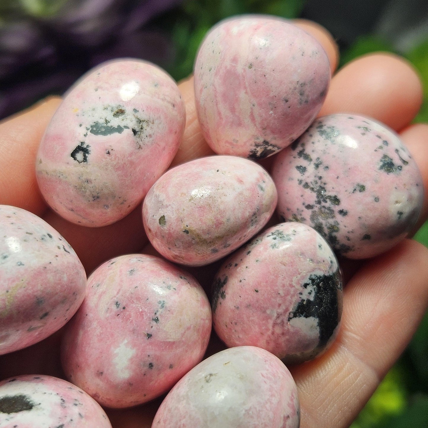 Bubblegum Rhodonite Crystal