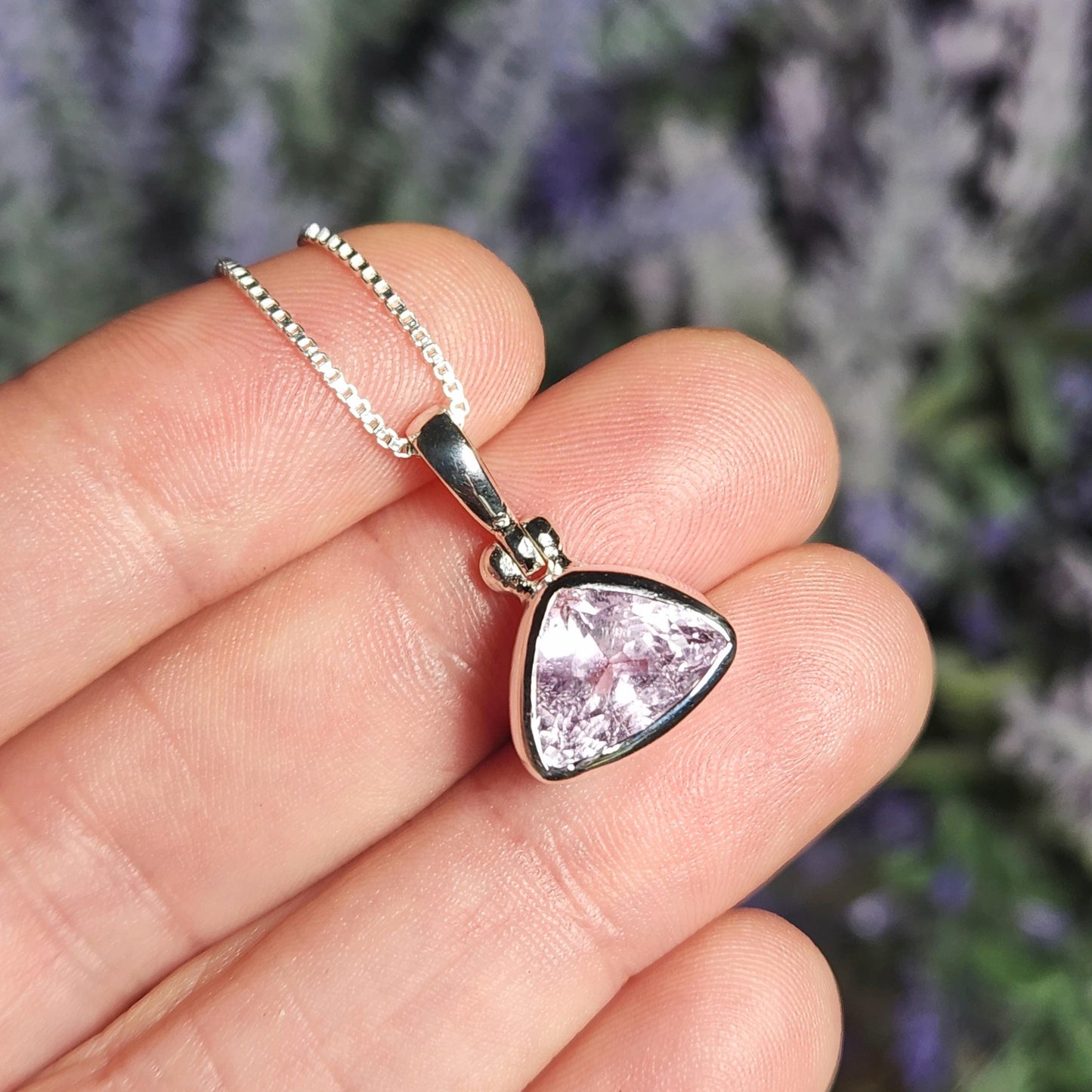 Faceted Kunzite Pendant