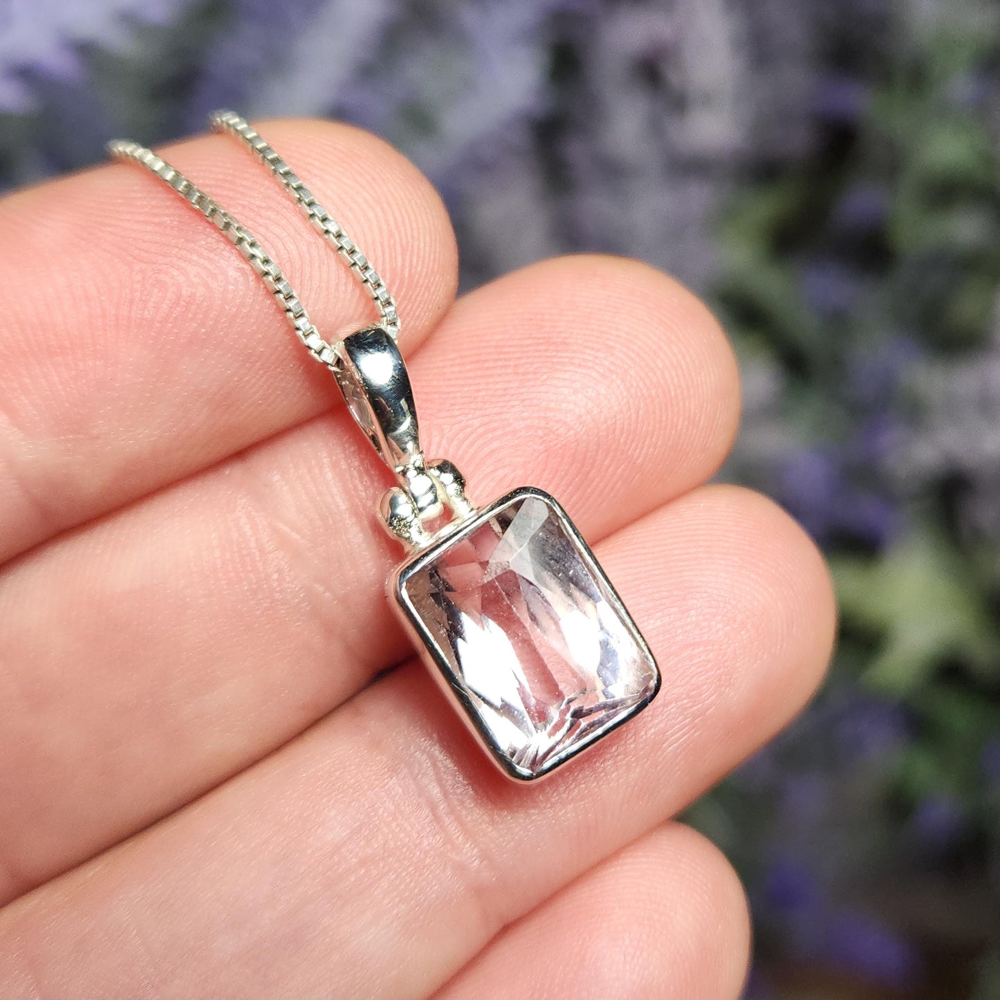 Faceted Kunzite Pendant