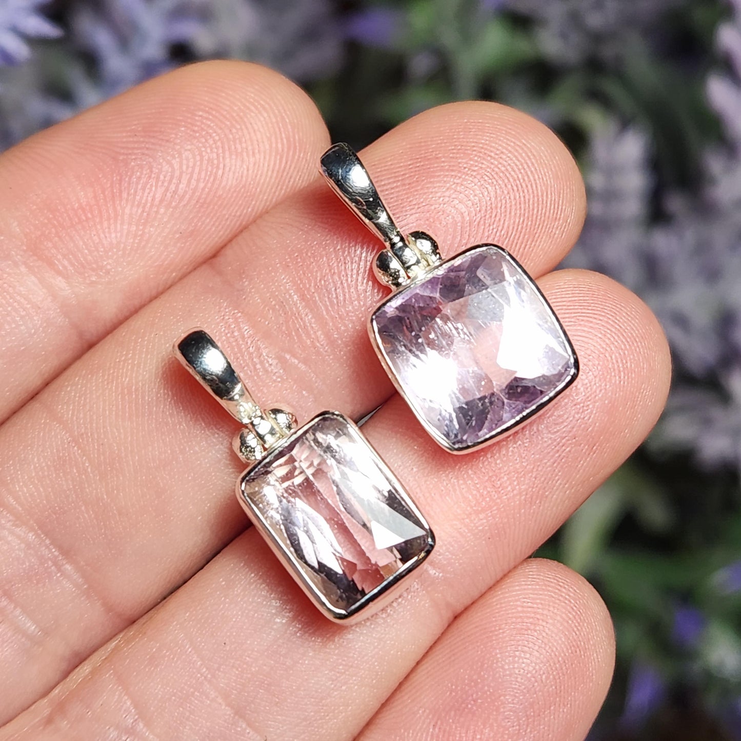 Faceted Kunzite Pendant