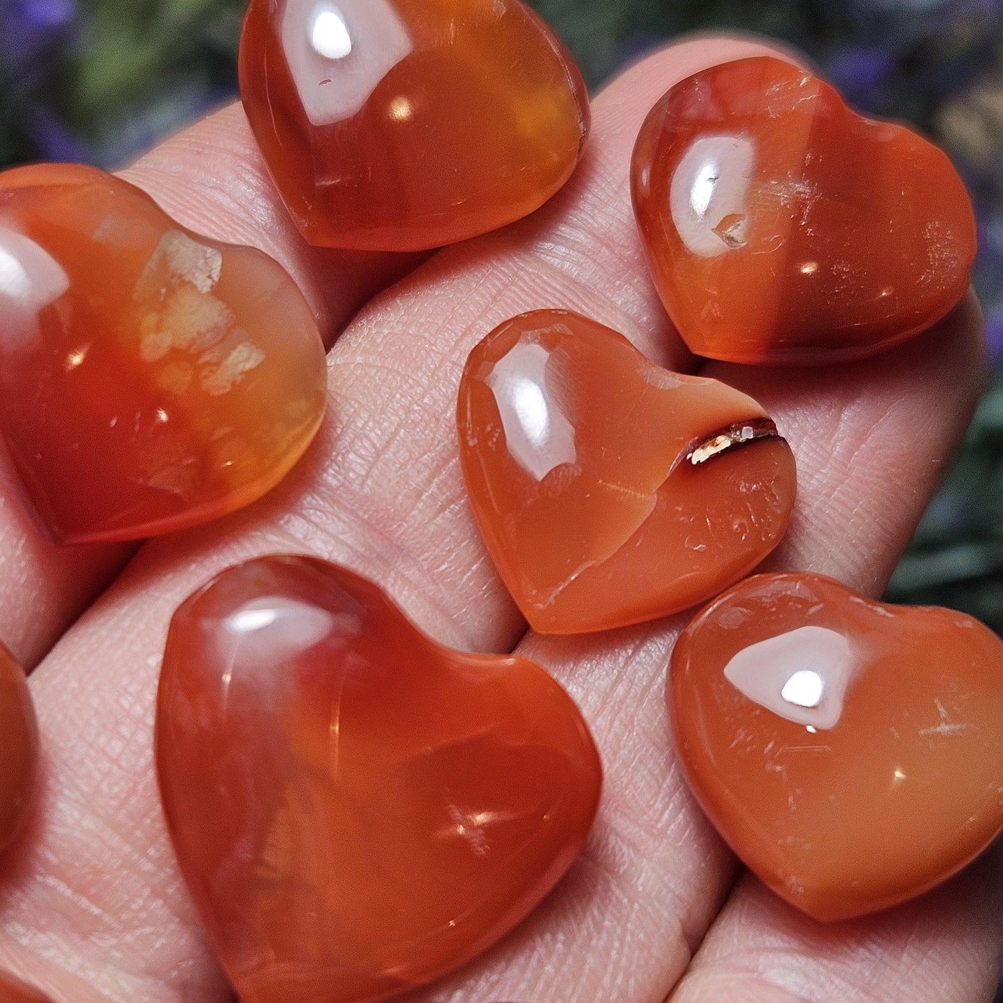 Carnelian Heart Carving