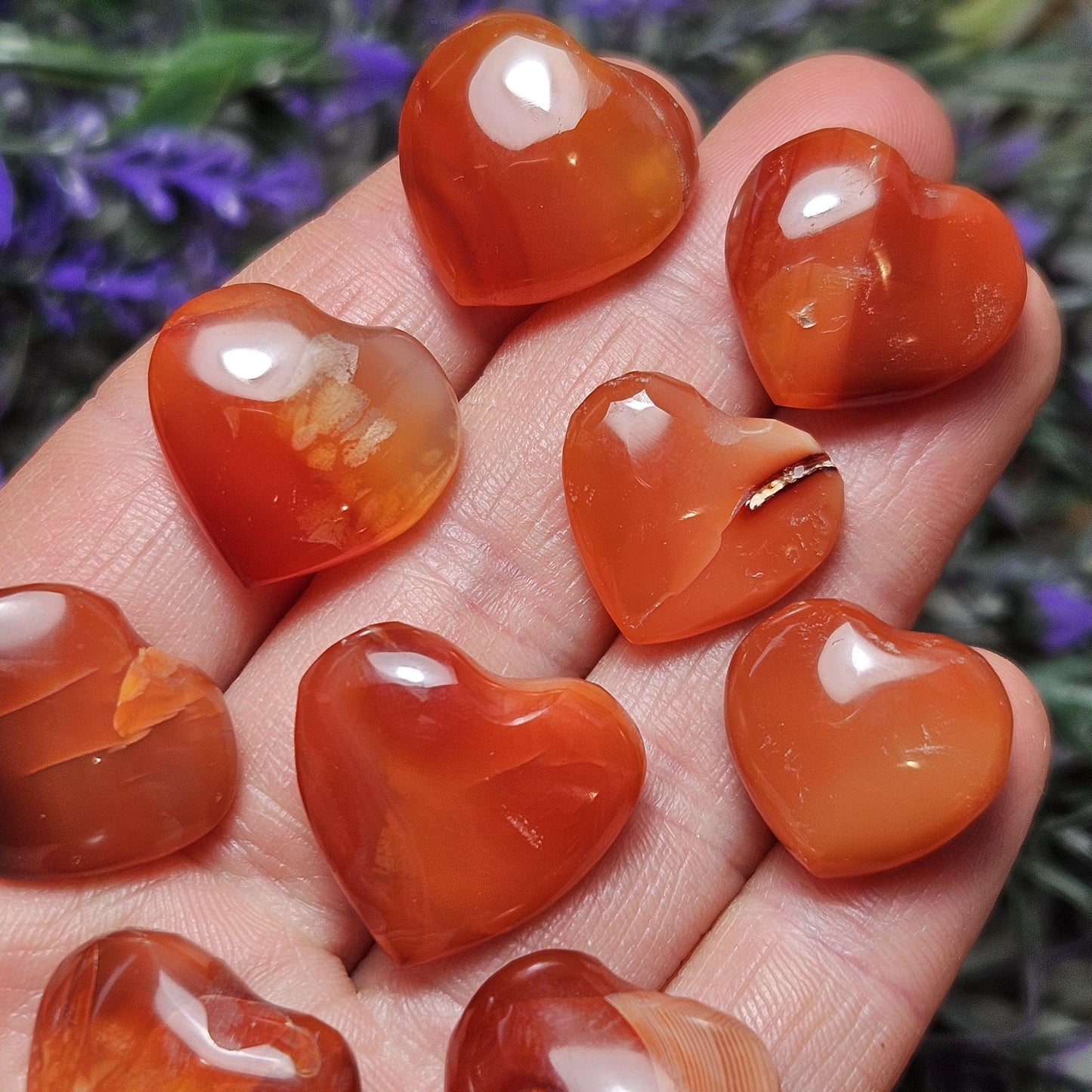 Carnelian Heart Carving