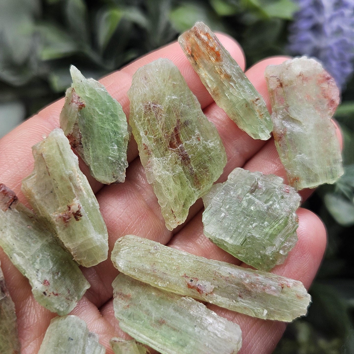 Green & Orange Kyanite Crystal