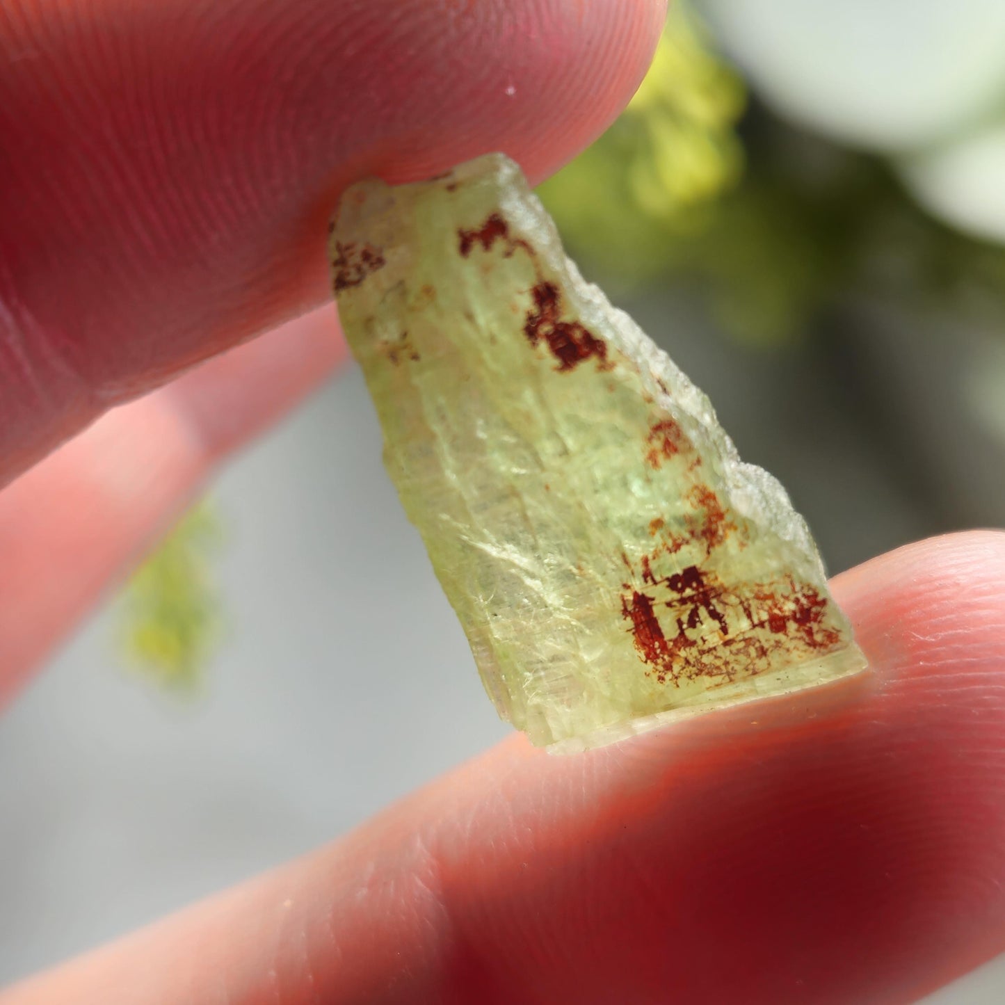 Green & Orange Kyanite Crystal
