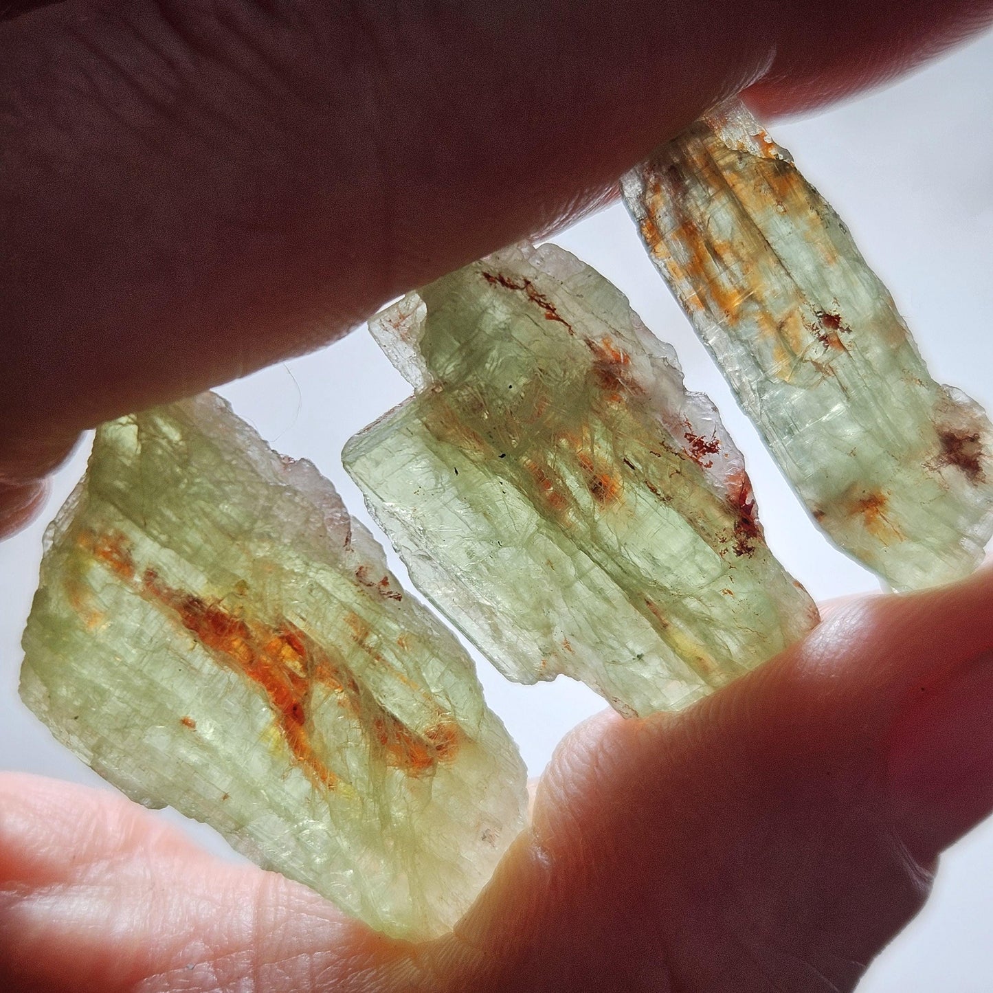 Green & Orange Kyanite Crystal