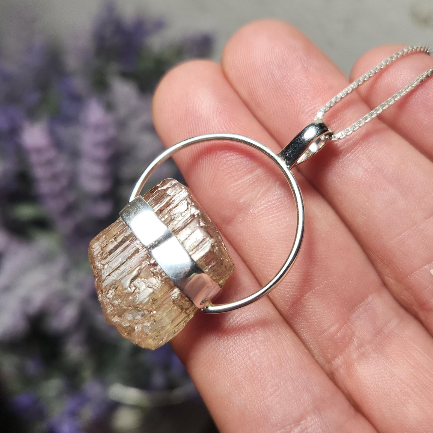 Golden Scapolite Pendant