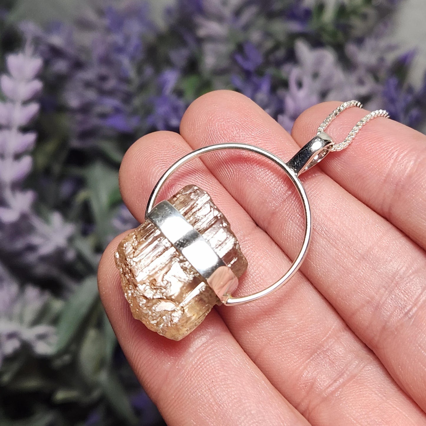 Golden Scapolite Pendant