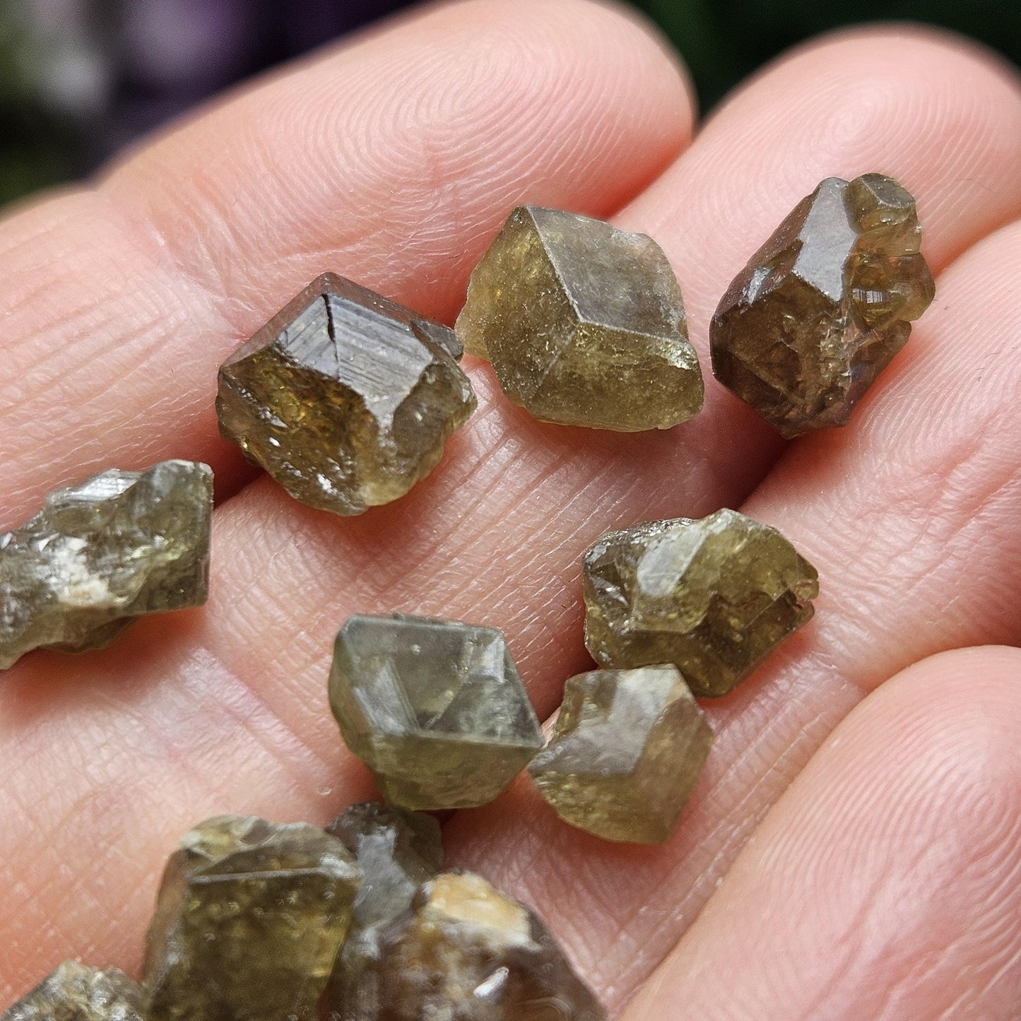 Green Garnet Crystal