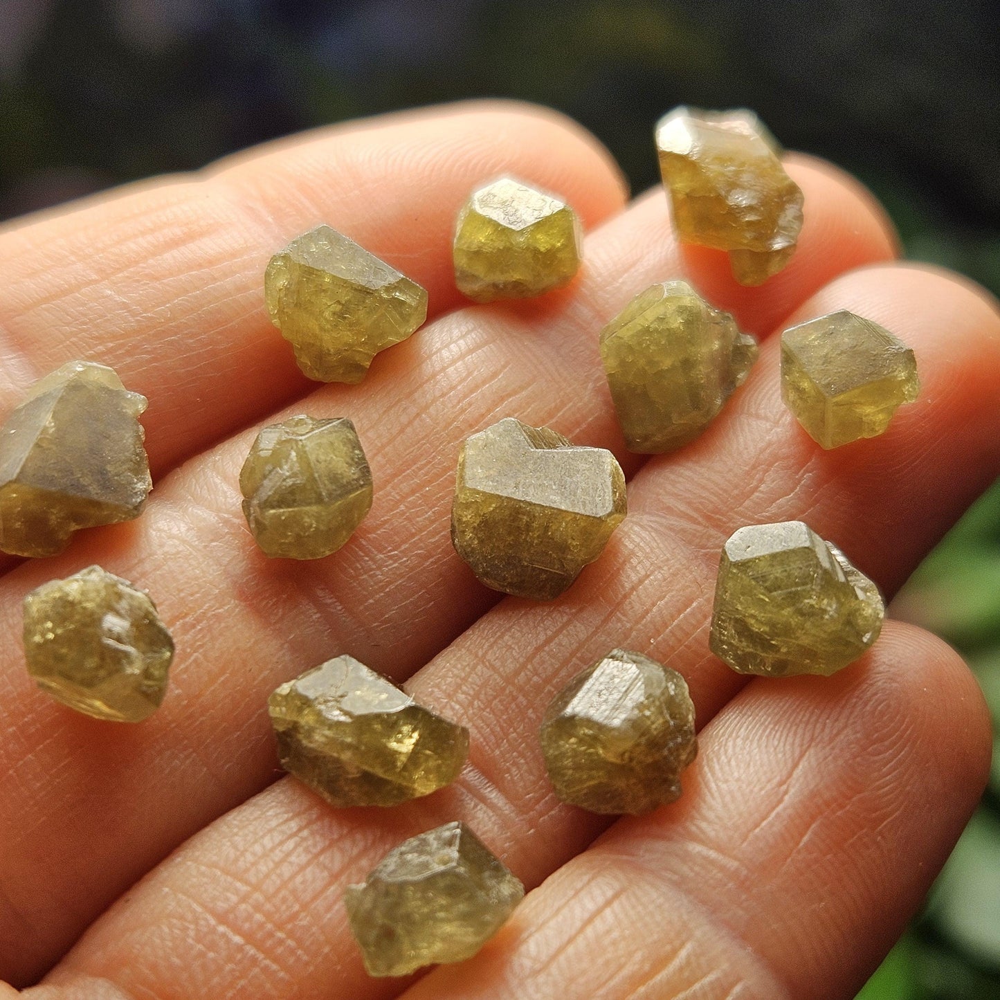Green Garnet Crystal
