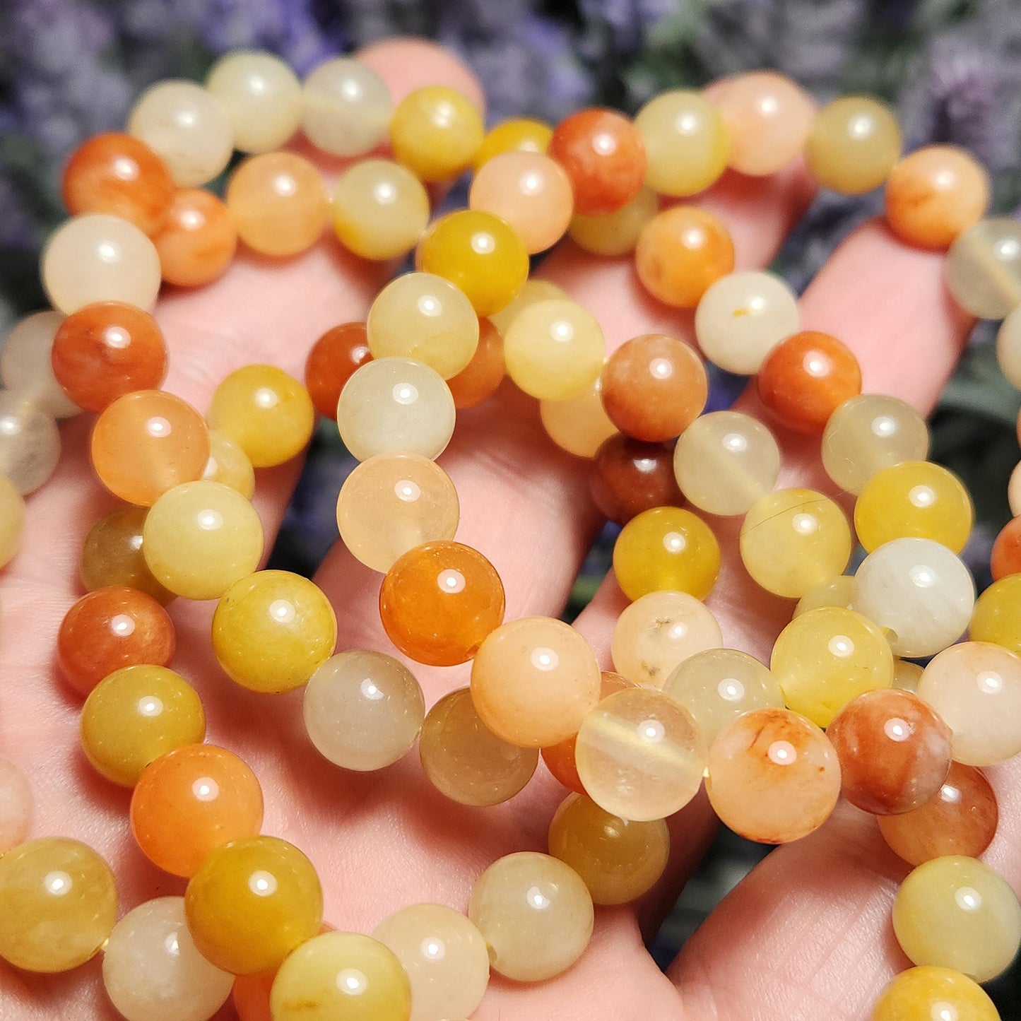 Golden Silk Jade Bracelet