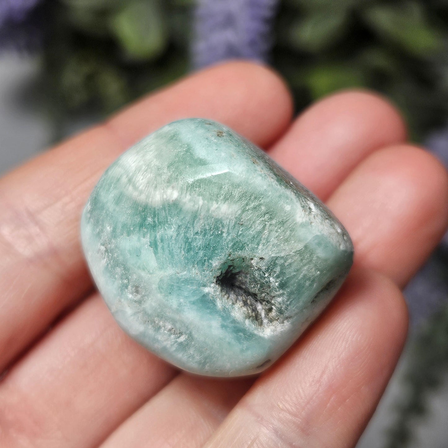 Blue Aragonite Crystal