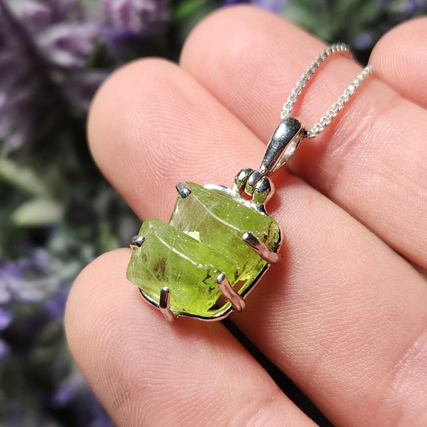 TWIN FLAME Peridot Pendant