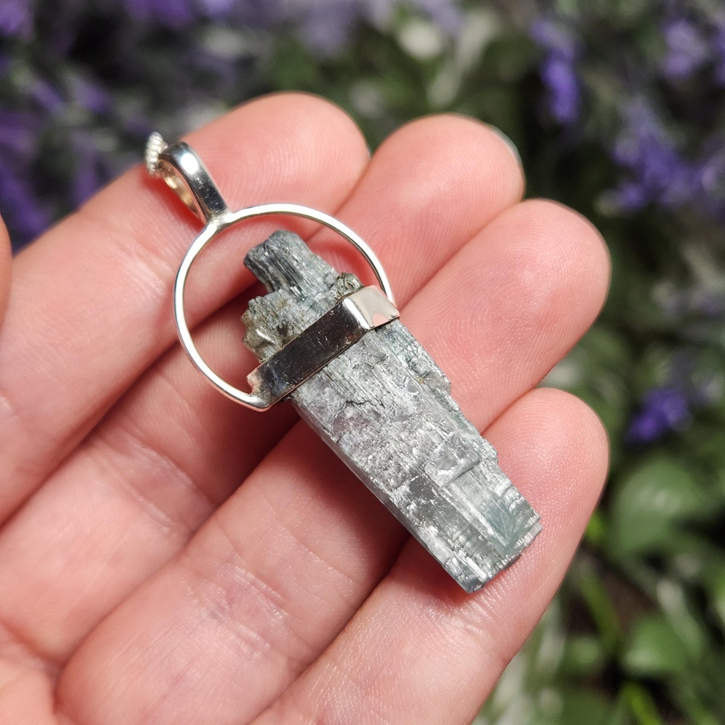 Blue Tourmaline Pendant