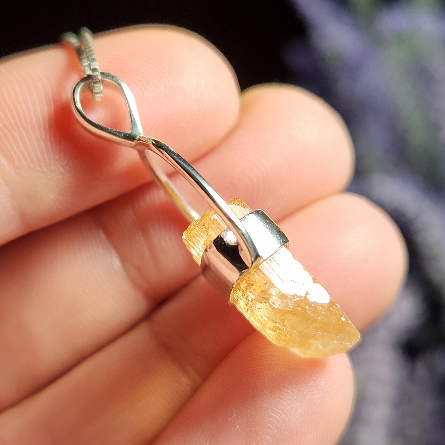 Golden Topaz Pendant