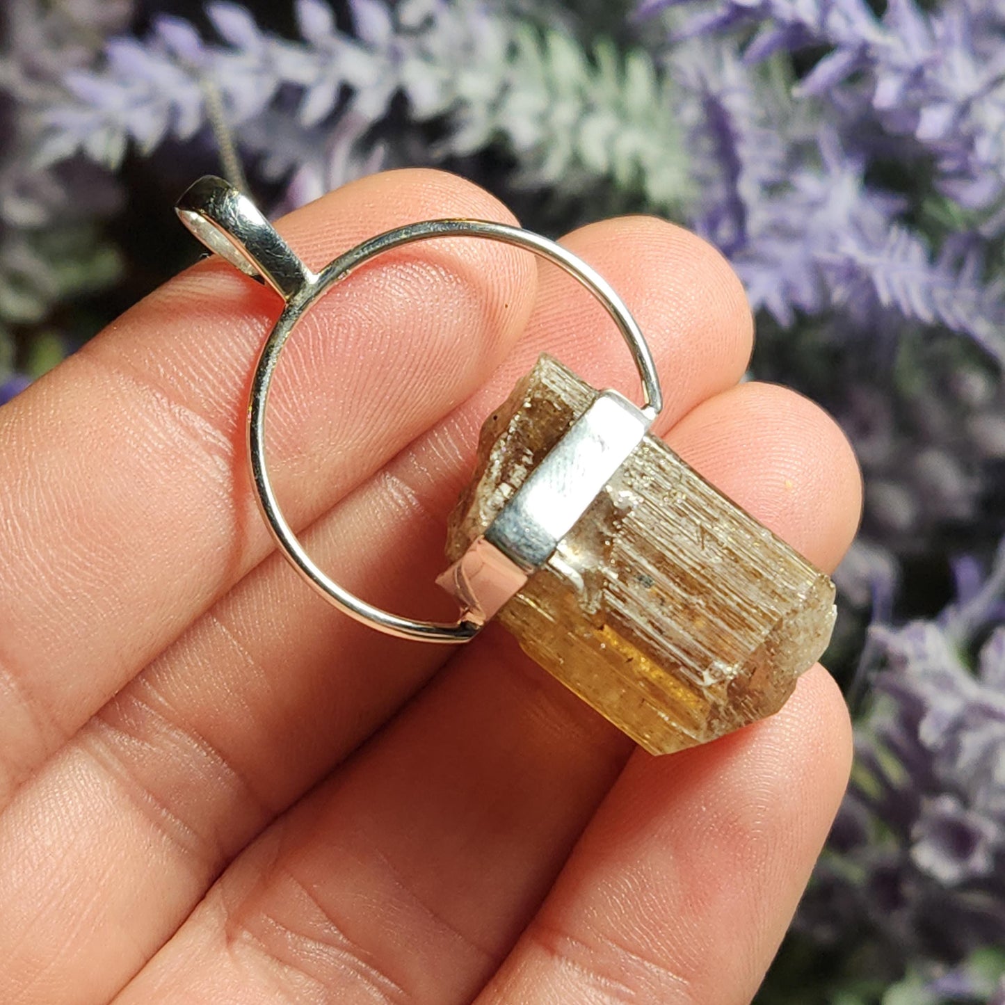 Golden Scapolite Pendant
