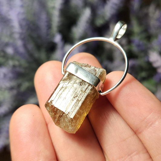 Golden Scapolite Pendant