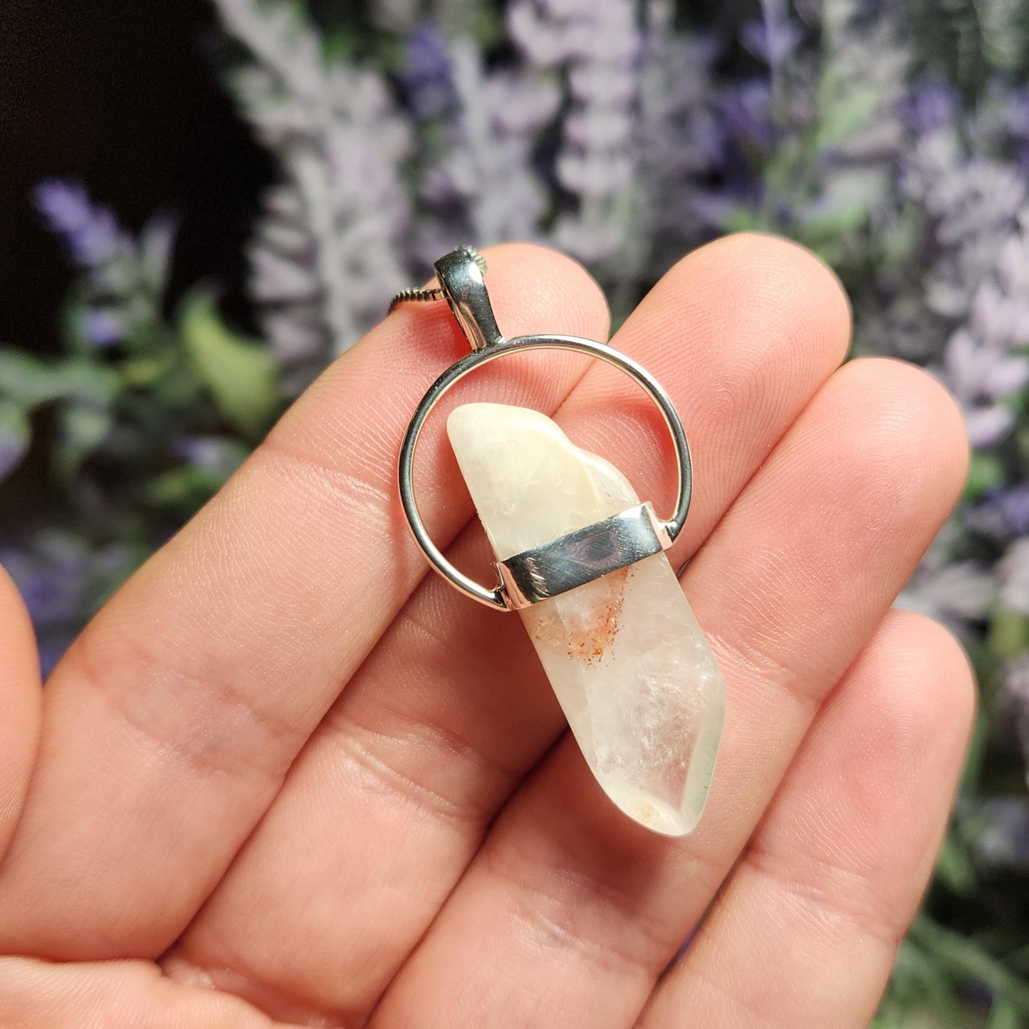 Lepidocrocite Phantom Quartz Pendant