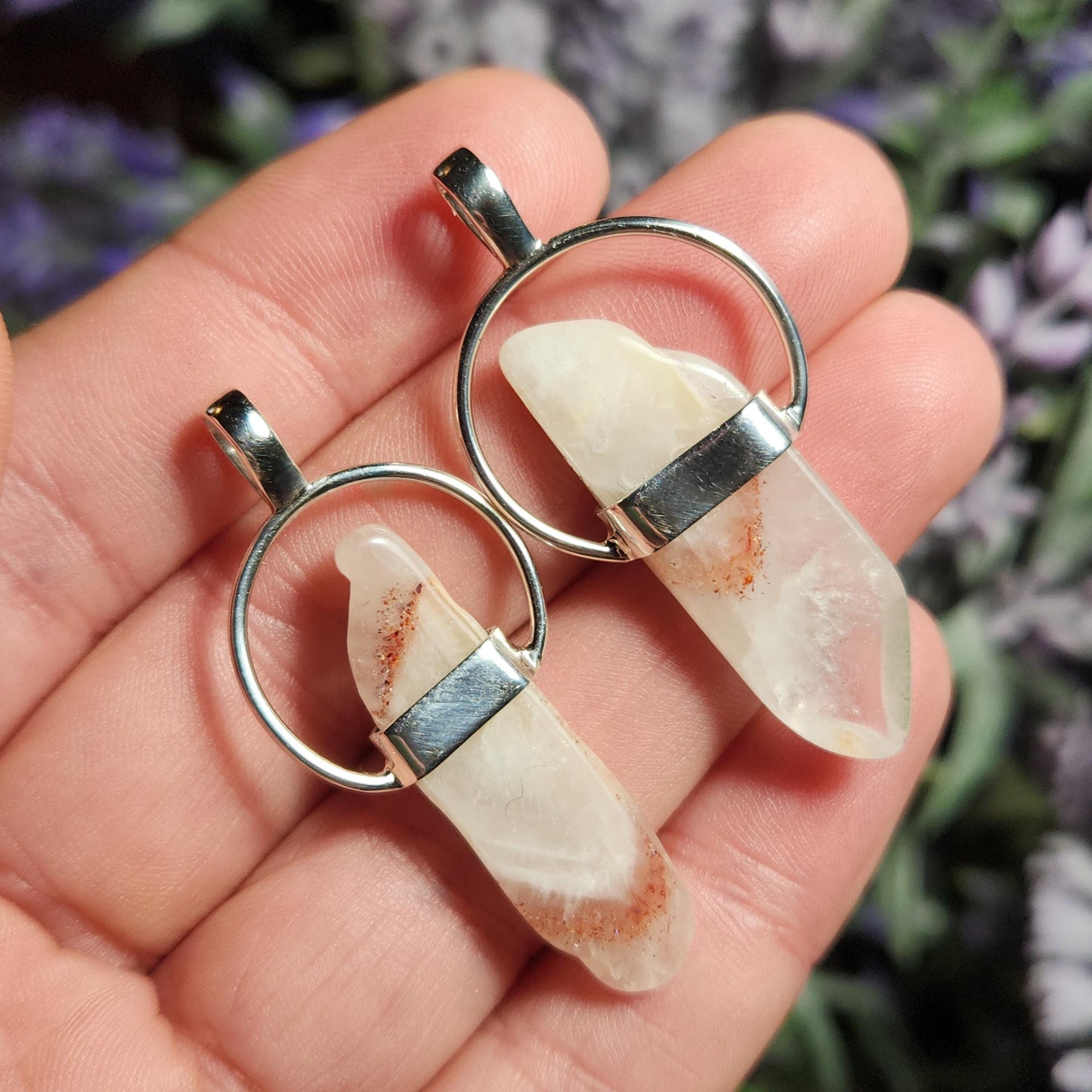 Lepidocrocite Phantom Quartz Pendant