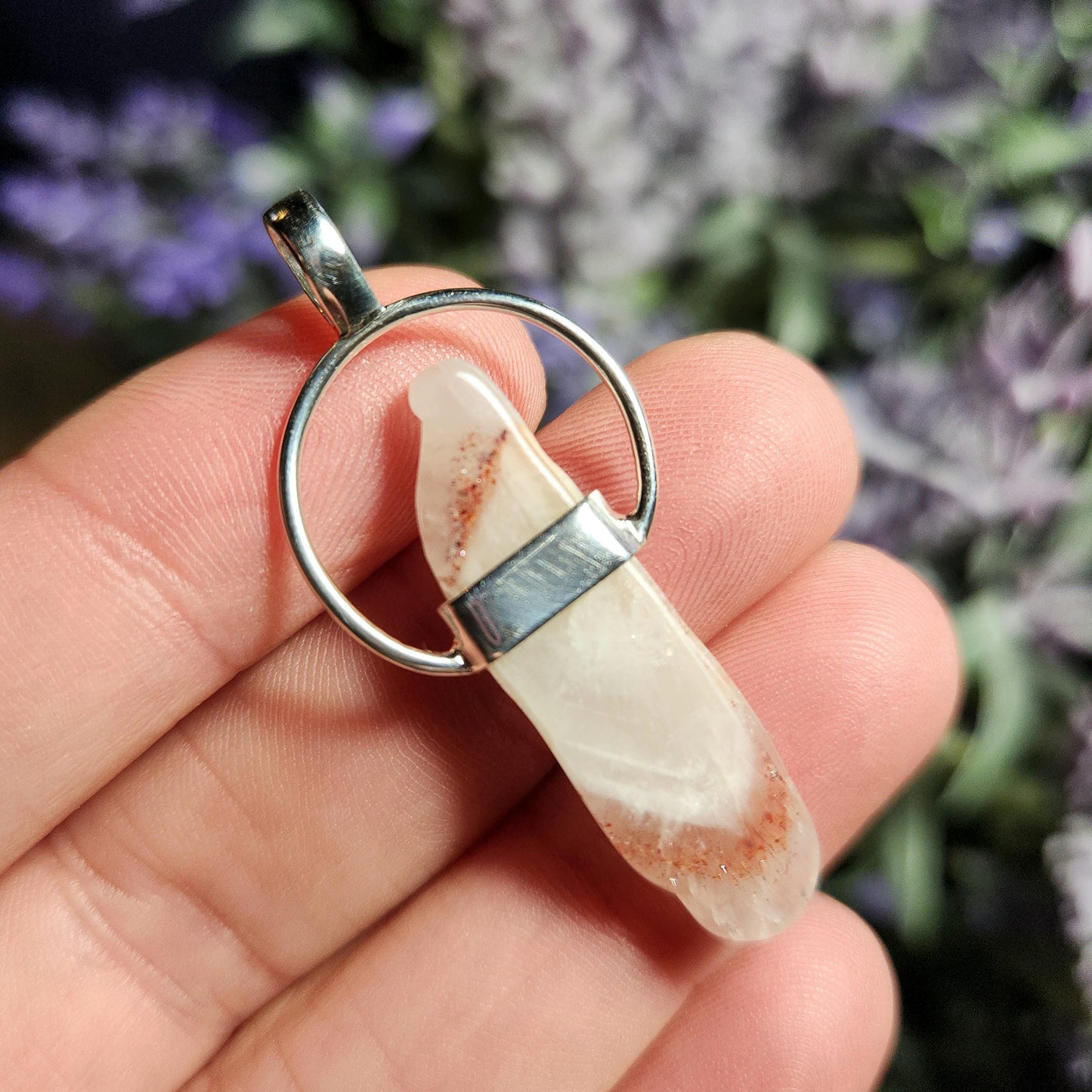 Lepidocrocite Phantom Quartz Pendant