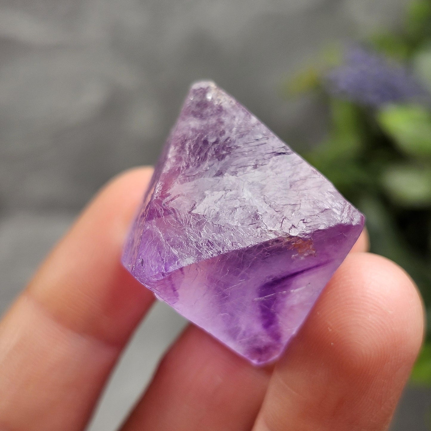 Purple Fluorite Octahedron