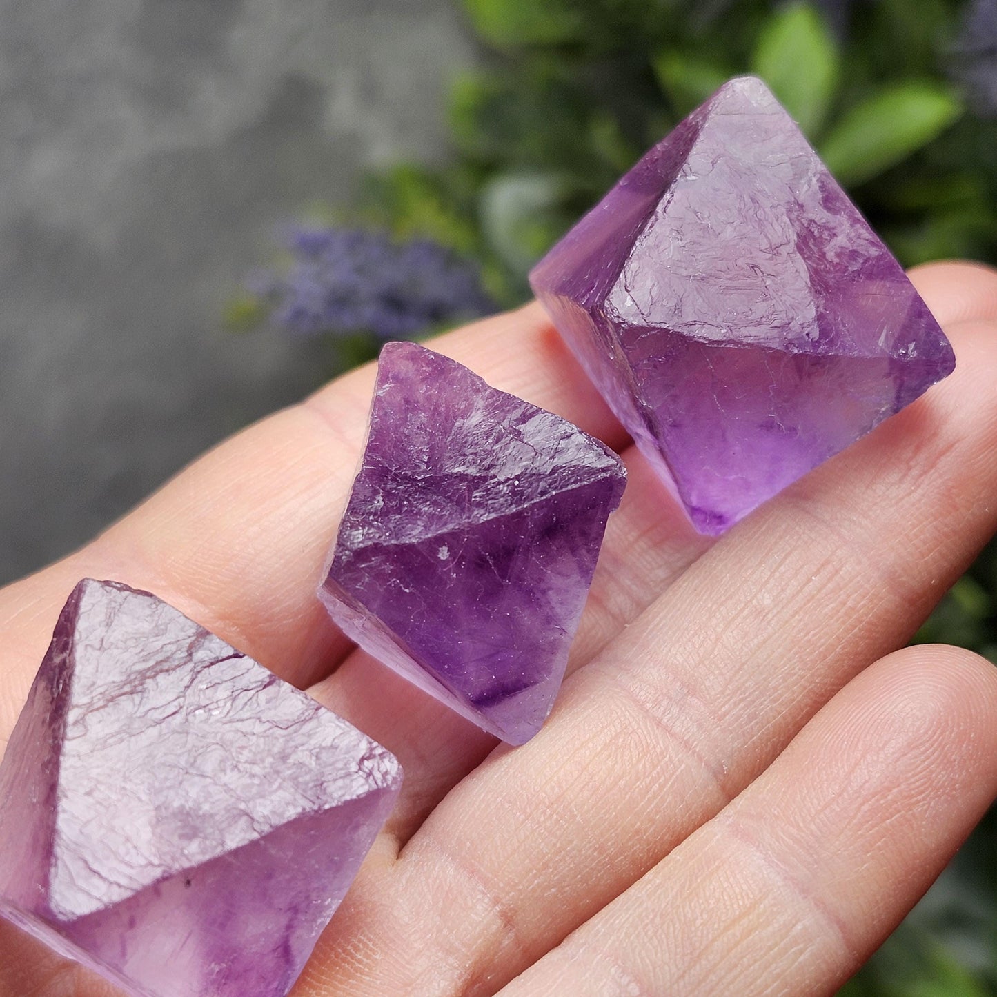 Purple Fluorite Octahedron