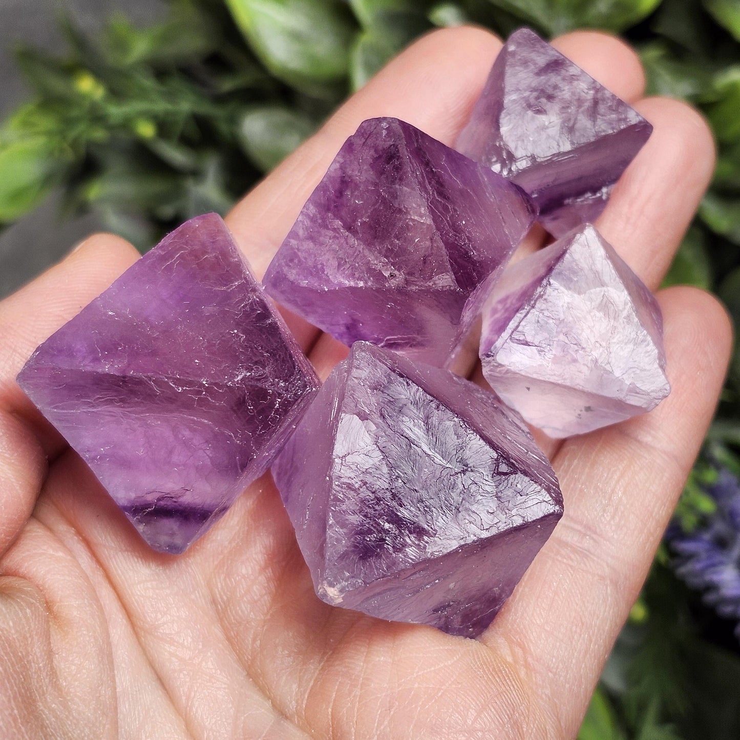 Purple Fluorite Octahedron