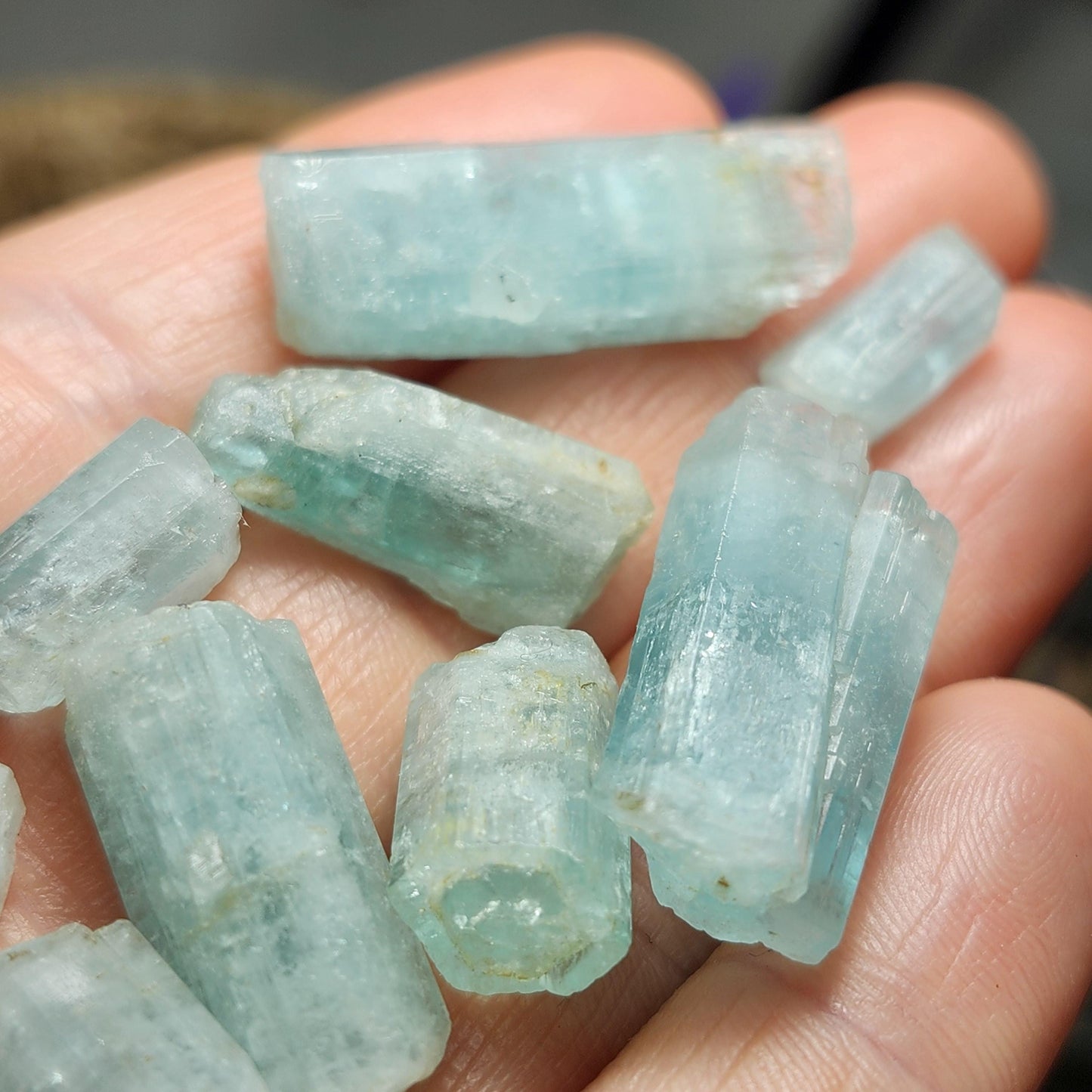 Blue Aquamarine Crystal