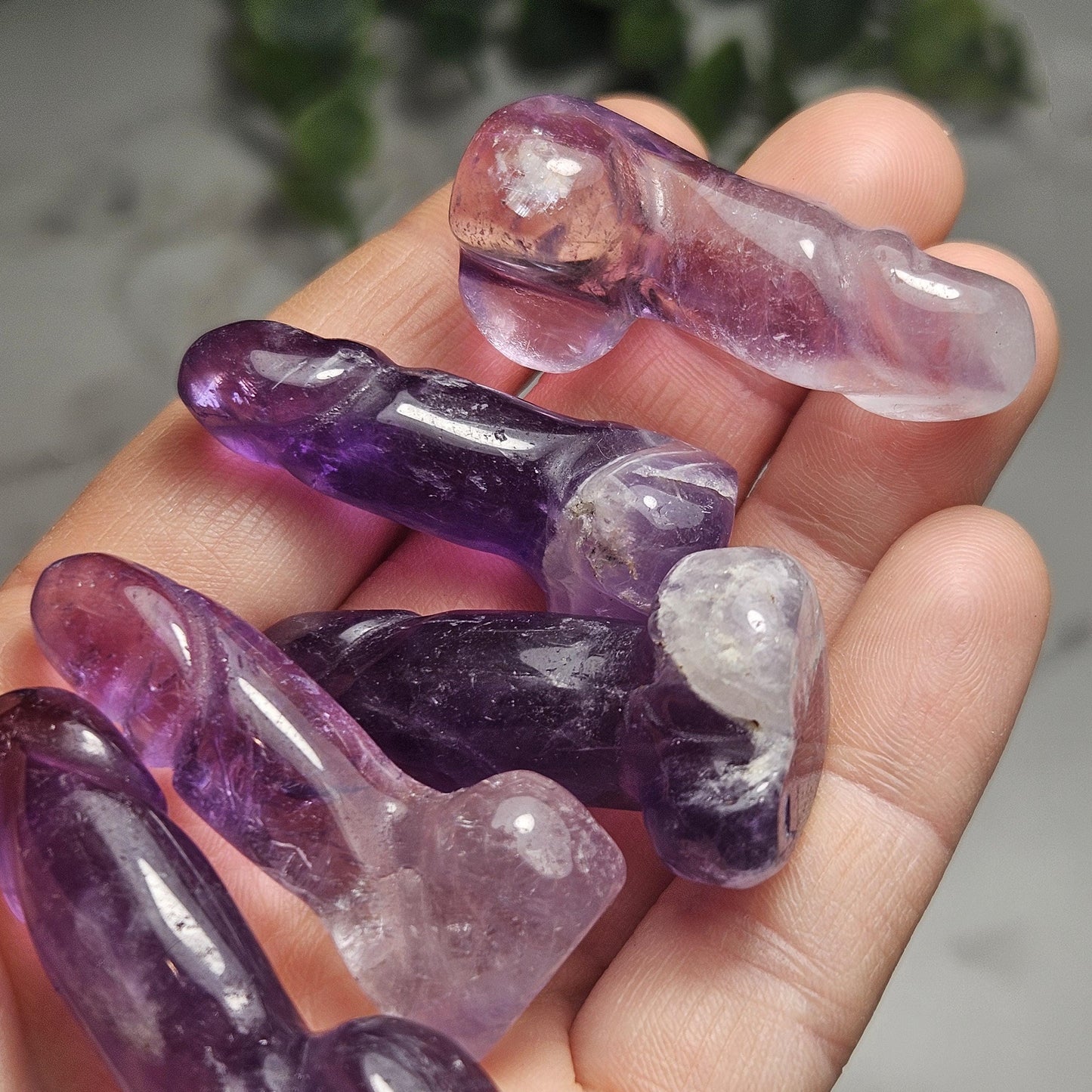 Amethyst Penis Carving