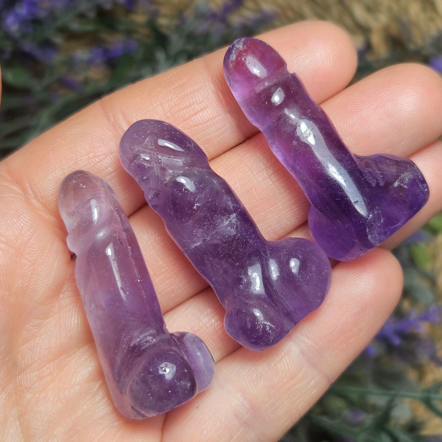 Amethyst Penis Carving