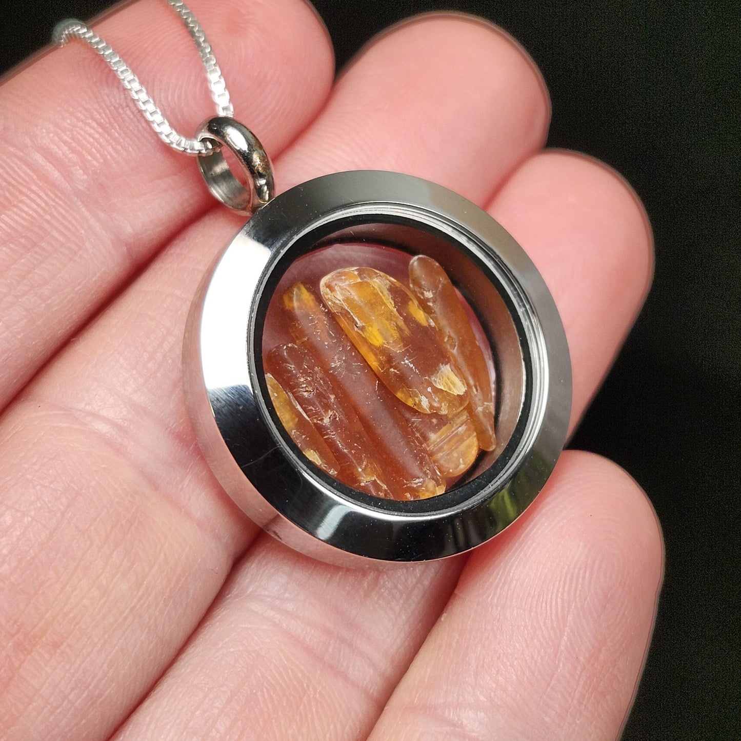 Orange Kyanite Necklace