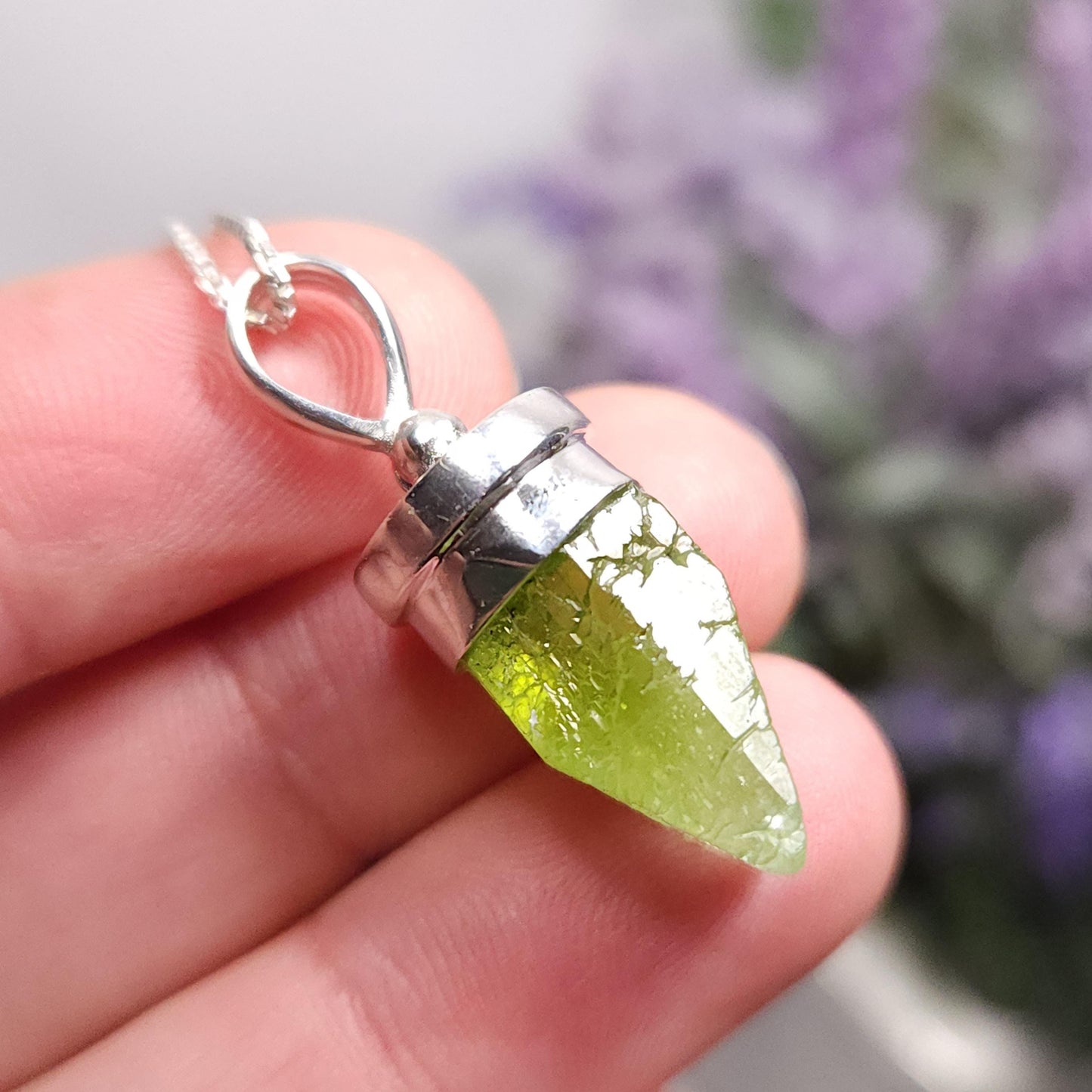 Terminated Peridot Pendant