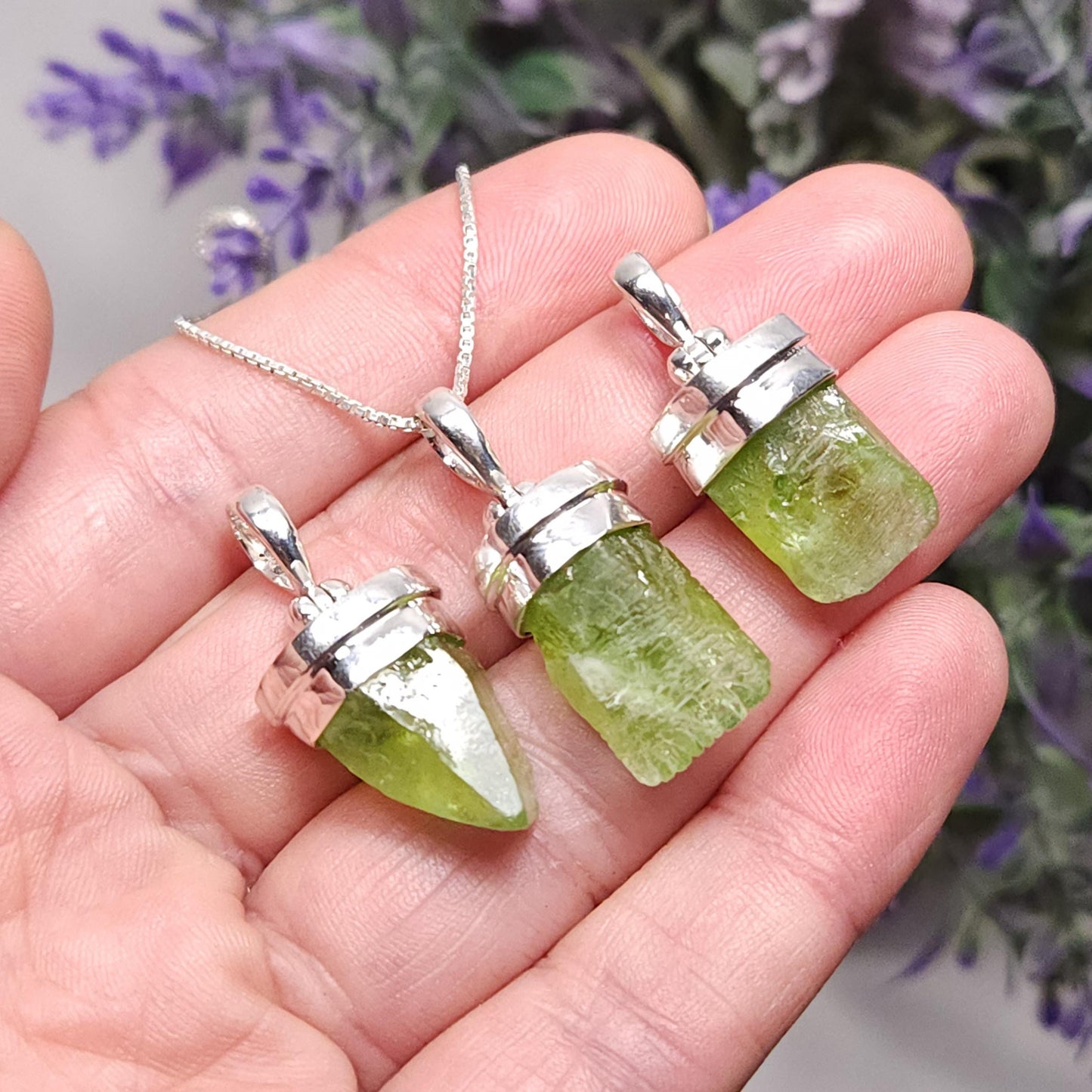 Terminated Peridot Pendant