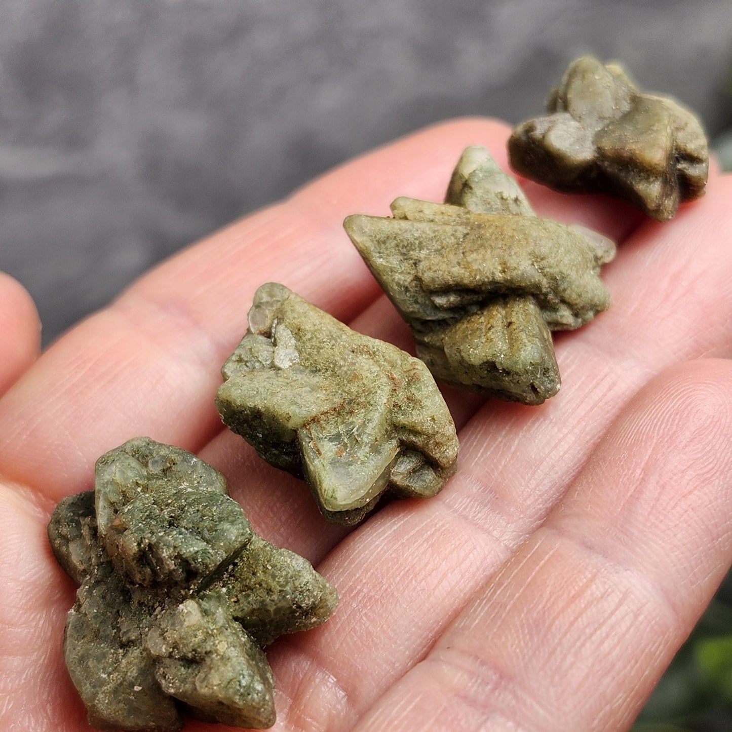 Green Heulandite Crystal