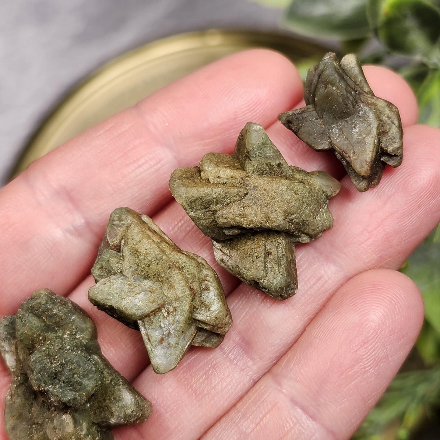 Green Heulandite Crystal