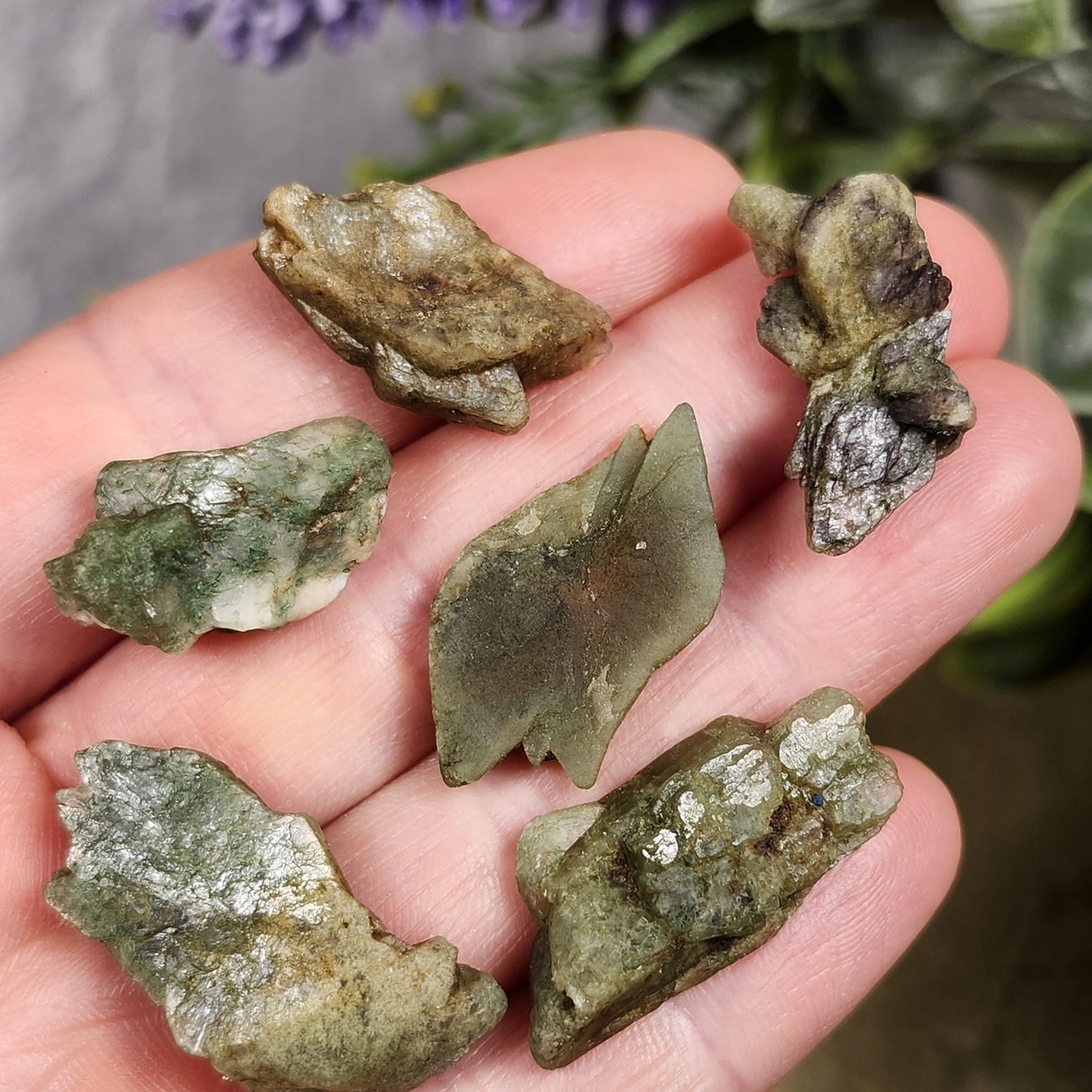 Green Heulandite Crystal
