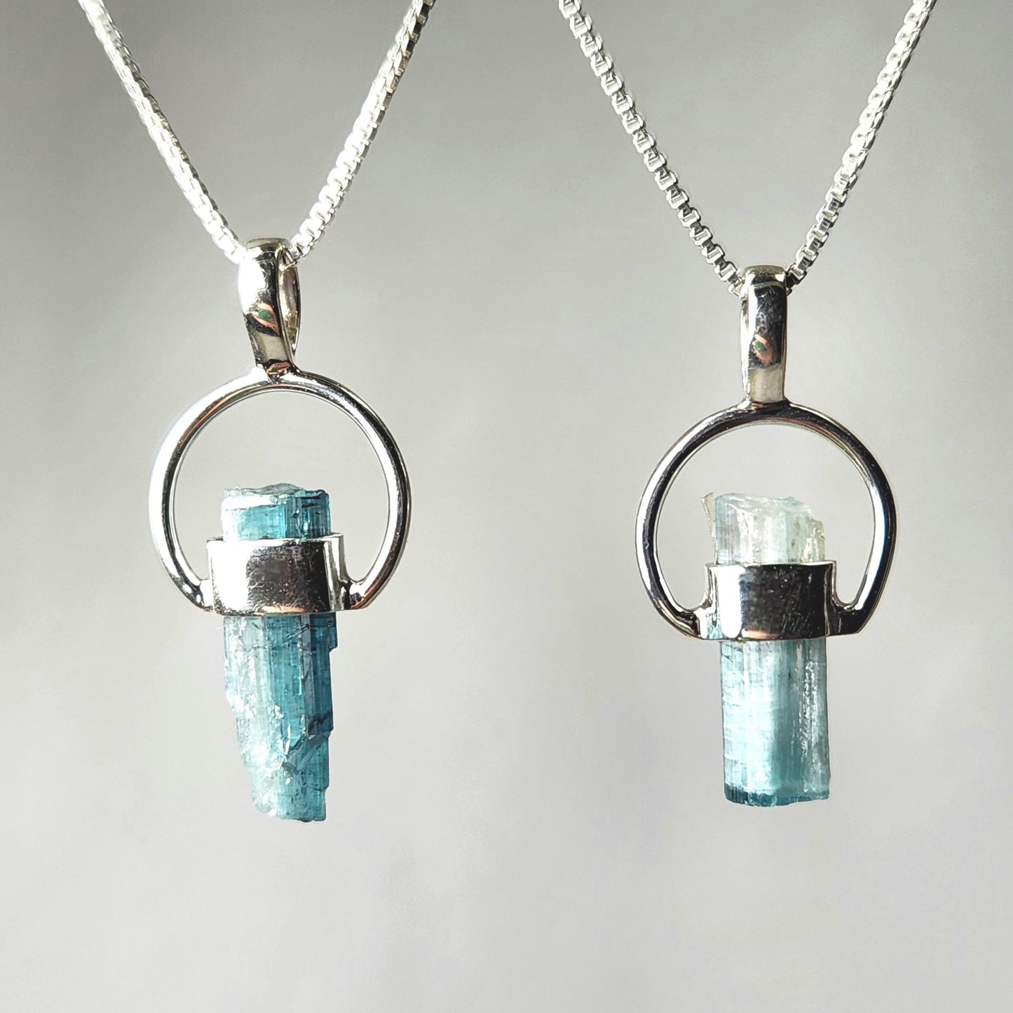Blue Tourmaline Pendant