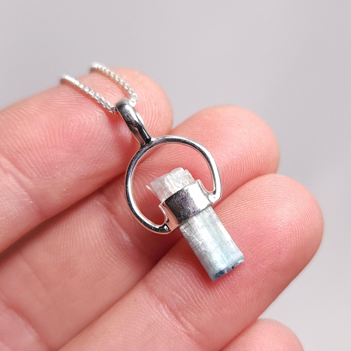 Blue Tourmaline Pendant