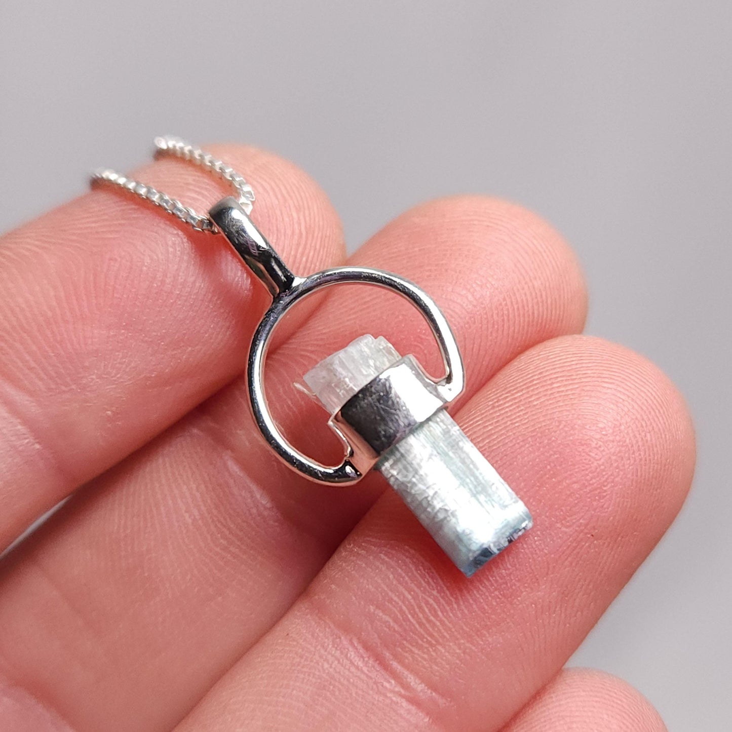 Blue Tourmaline Pendant