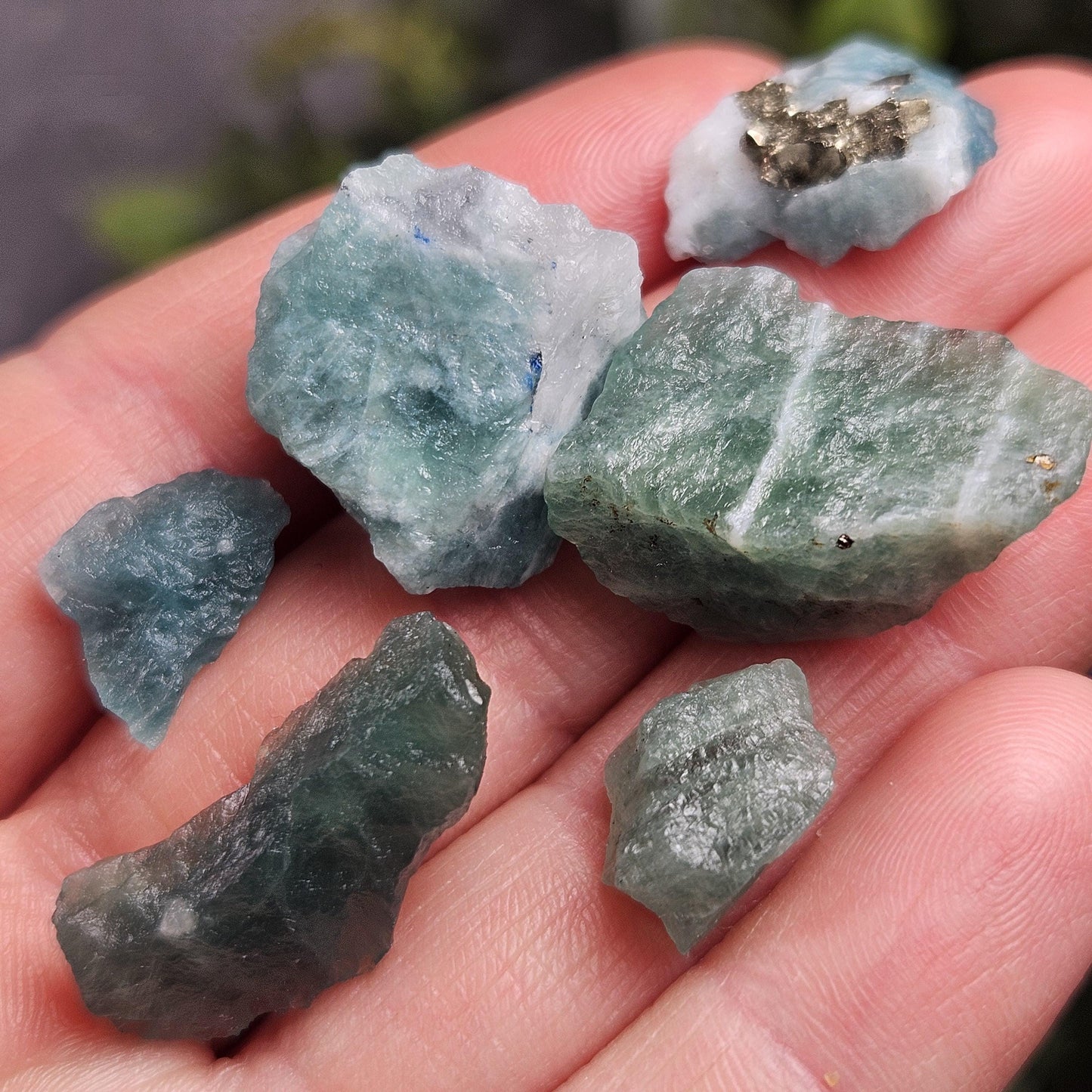 Fluorescent Green Afghanite Crystal