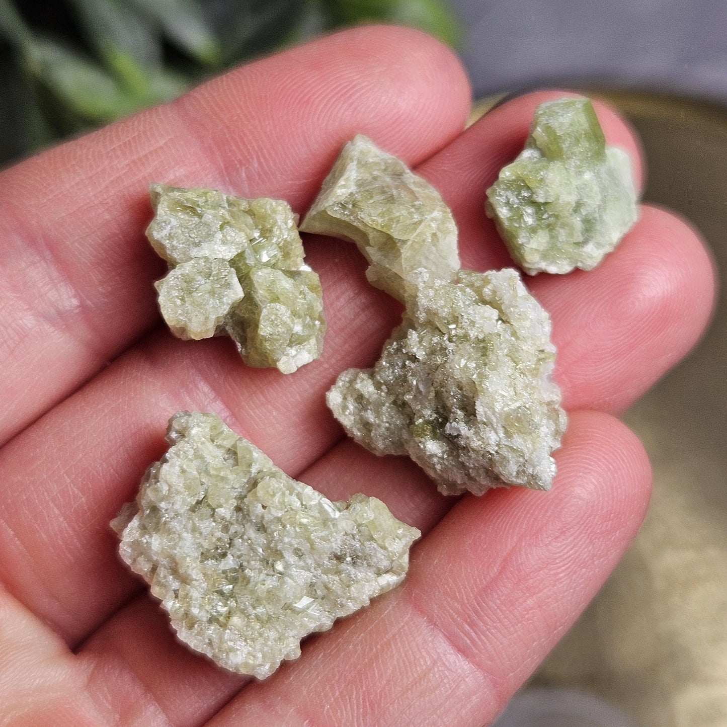 Green Vesuvianite Cluster